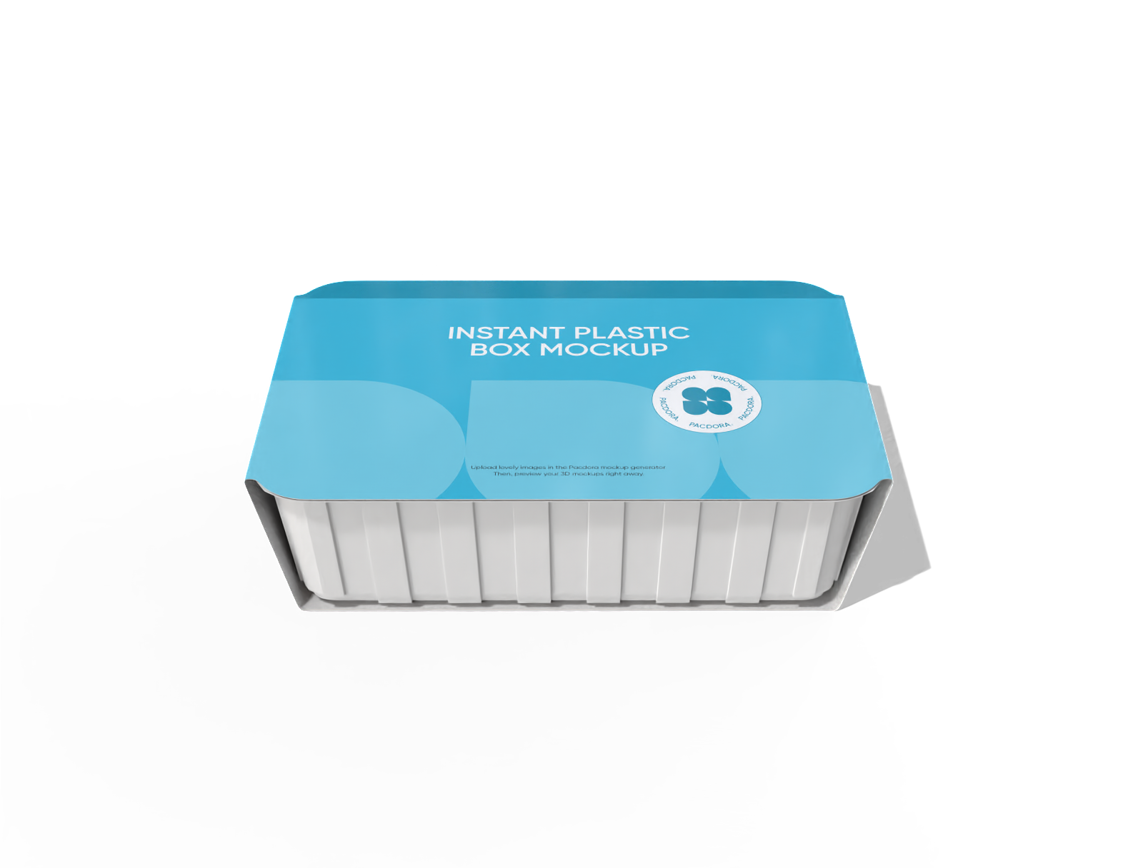 Food container with sleeve mockup