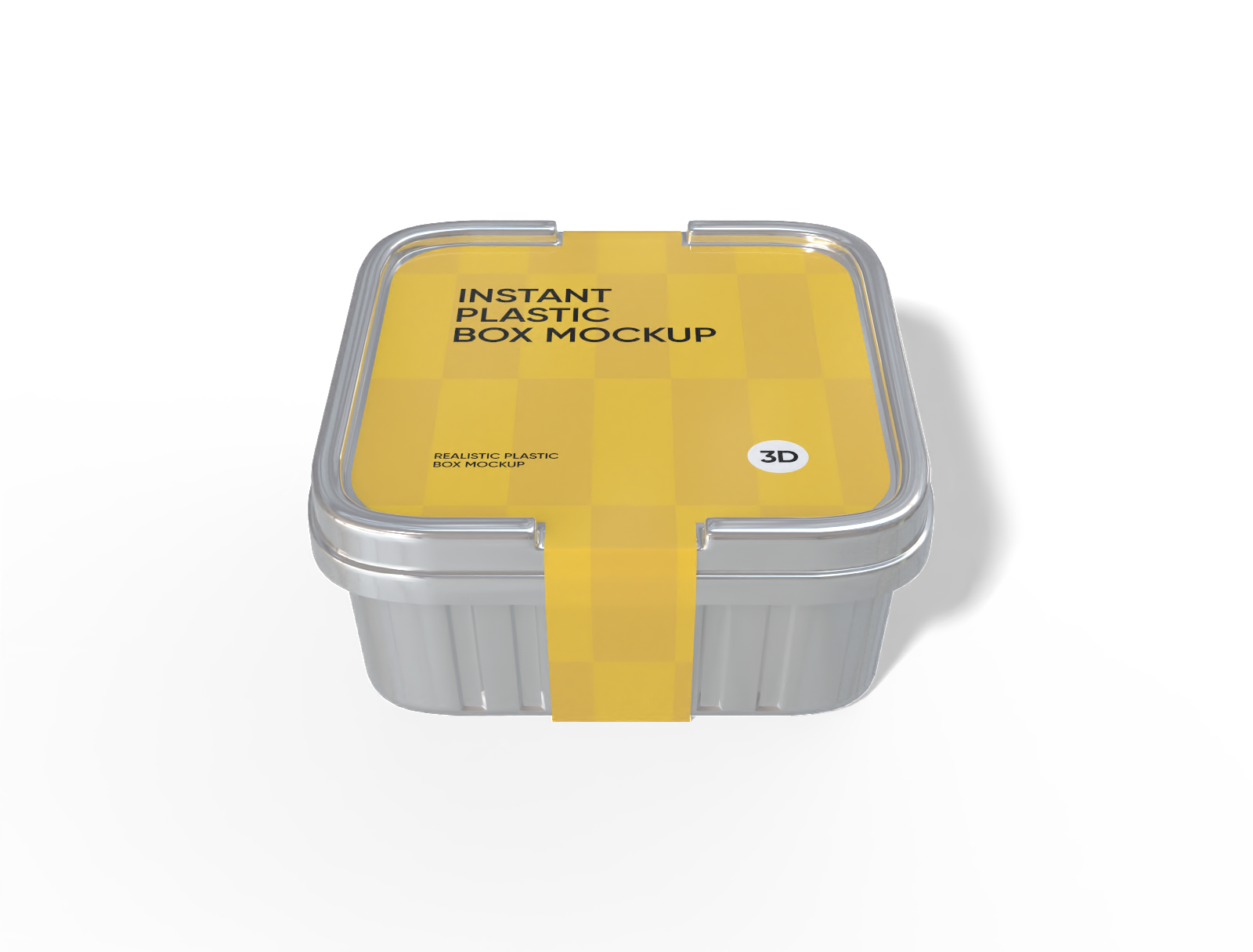 150 ml plastic food container mockup
