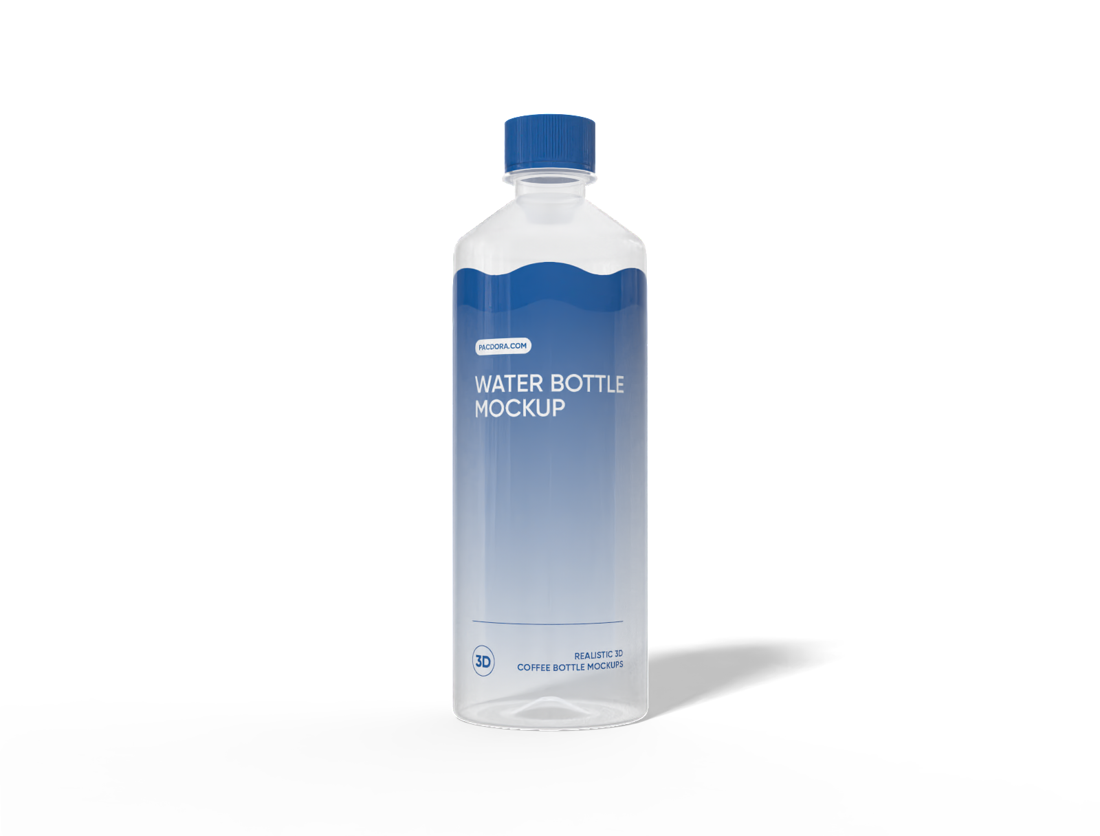 380 ml water bottle mockup