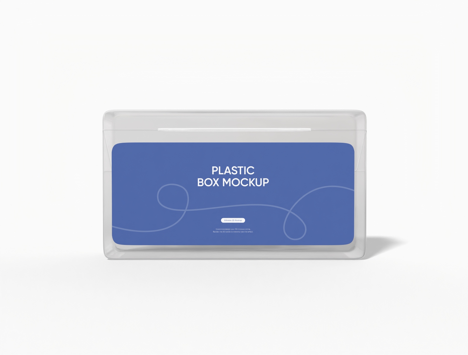 Candy plastic box mockup