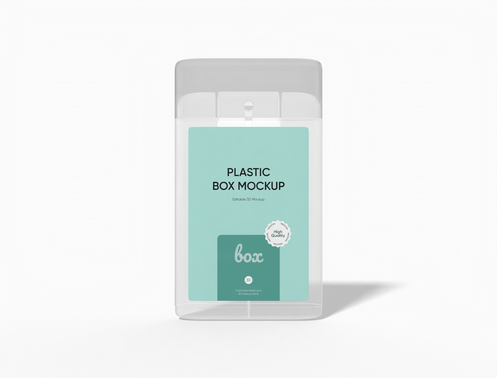 Plastic Box mockup