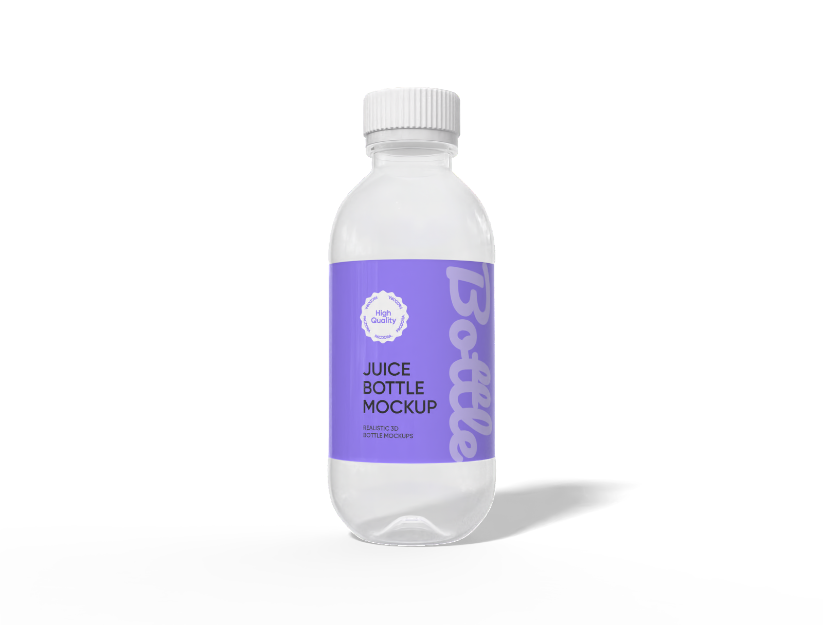 Juice bottle mockup