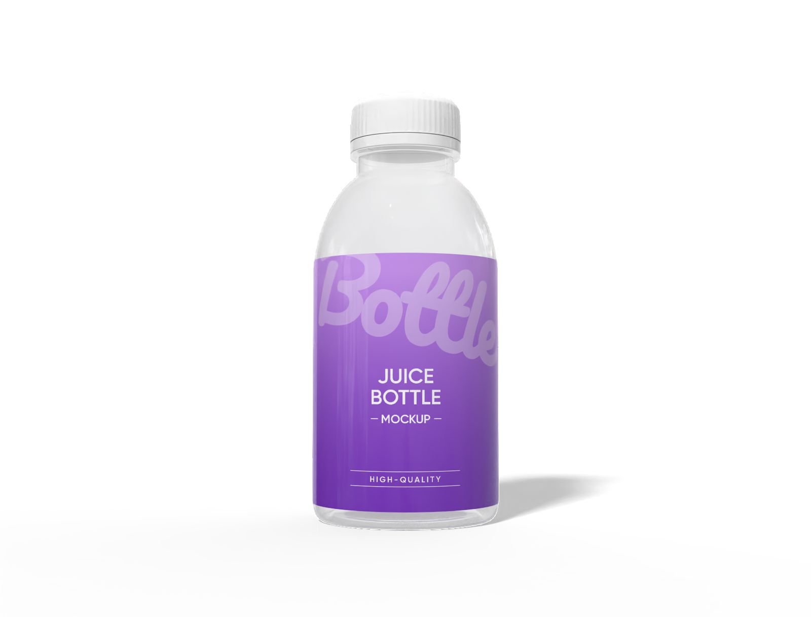 280 ml juice bottle mockup
