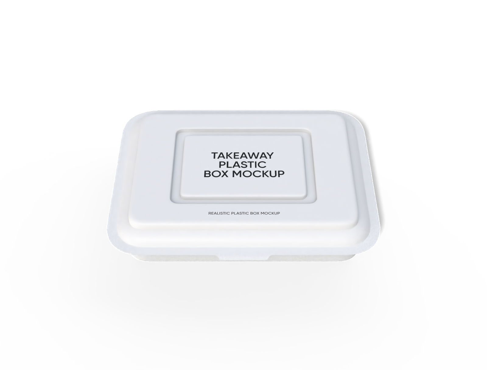 Plastic takeaway box mockup Plastic takeaway box mockup