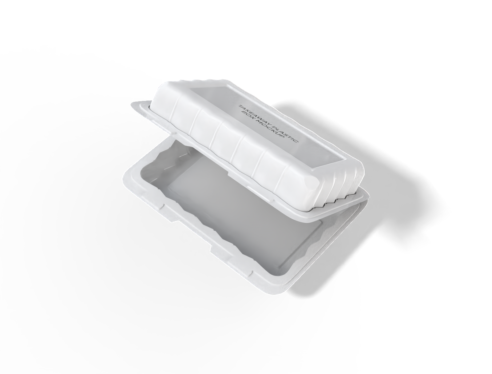 Plastic food container mockup Plastic food container mockup