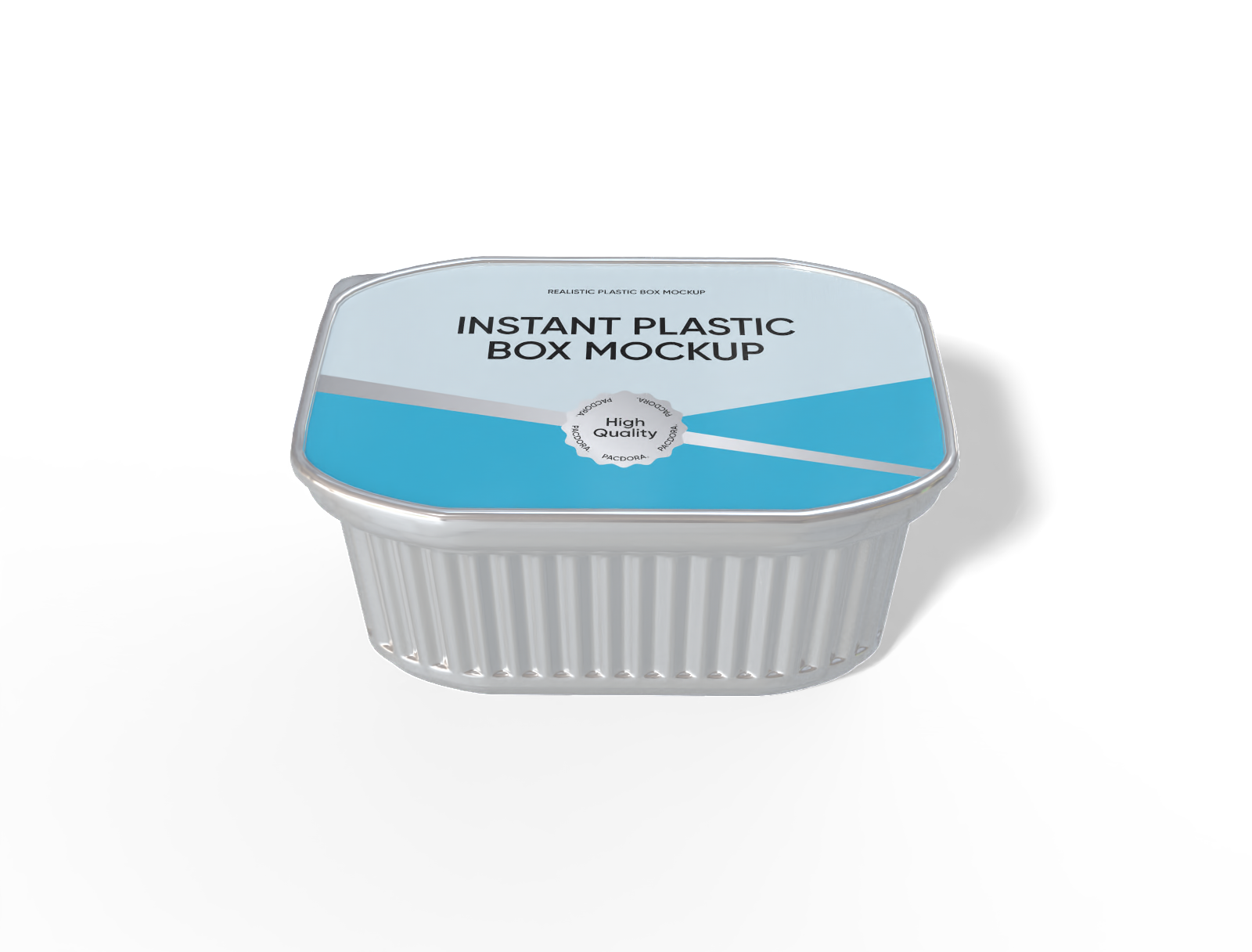 Plastic food container mockup Plastic food container mockup