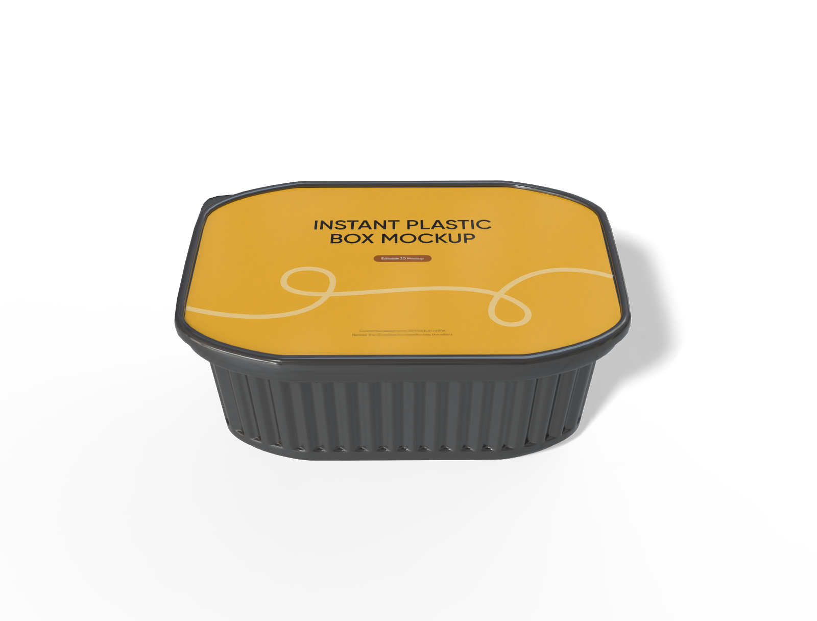Plastic box food container mockup Plastic box food container mockup
