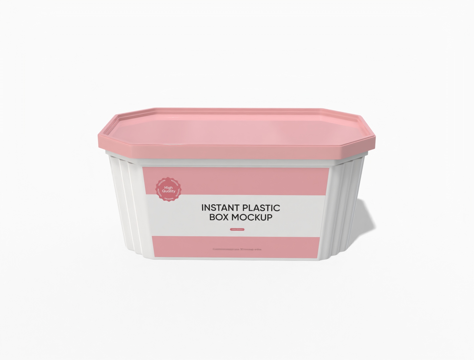 Plastic box mockup