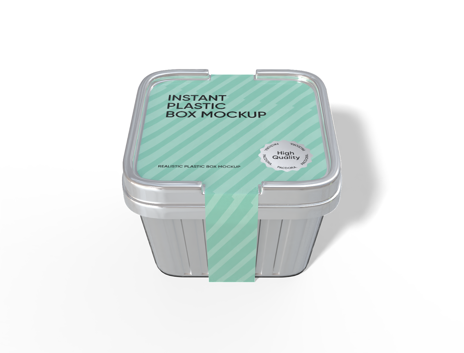 150 ml plastic square box mockup 150 ml plastic square box mockup