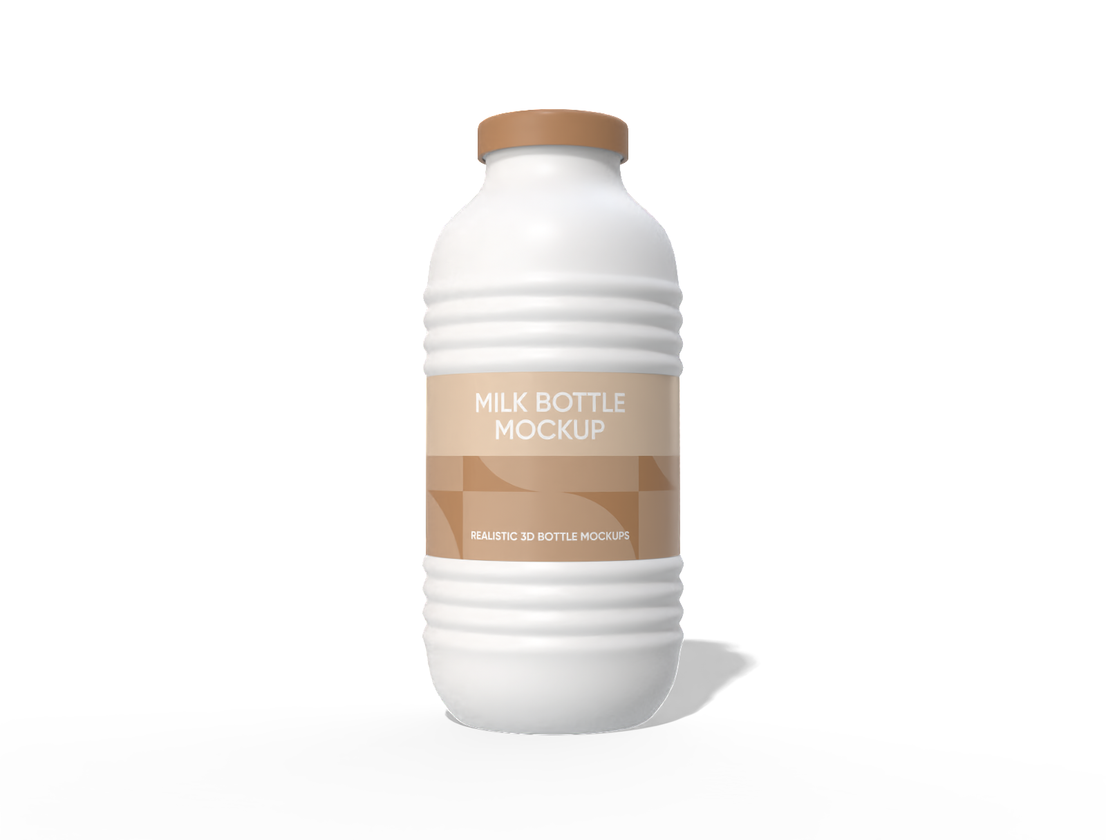250 ml milk bottle mockup