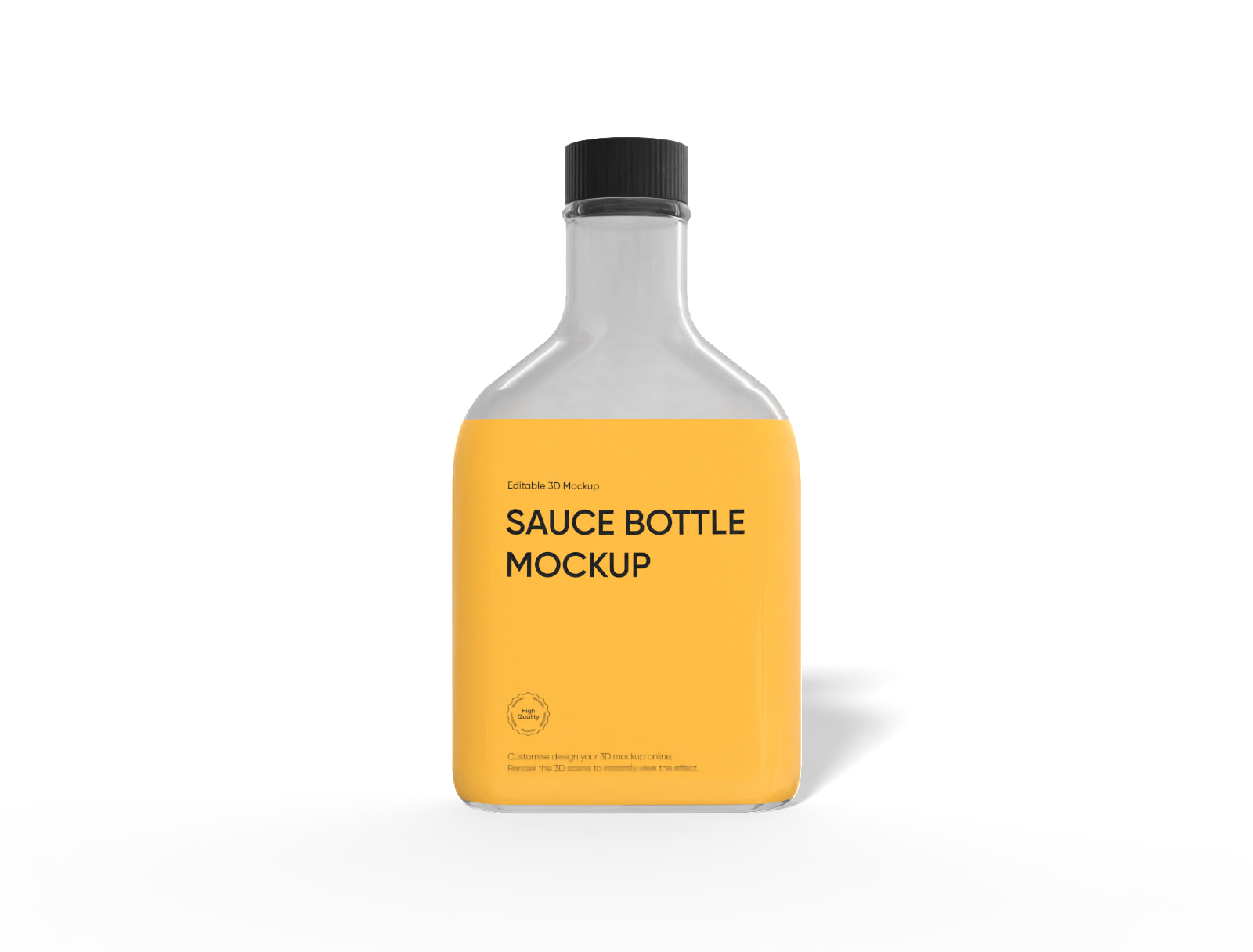 Sauce bottle mockup