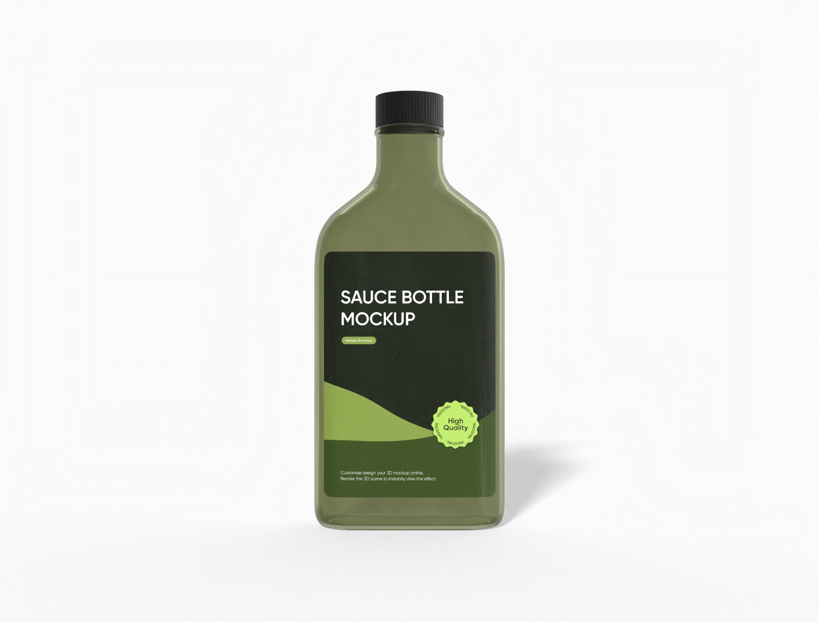 Sauce bottle mockup