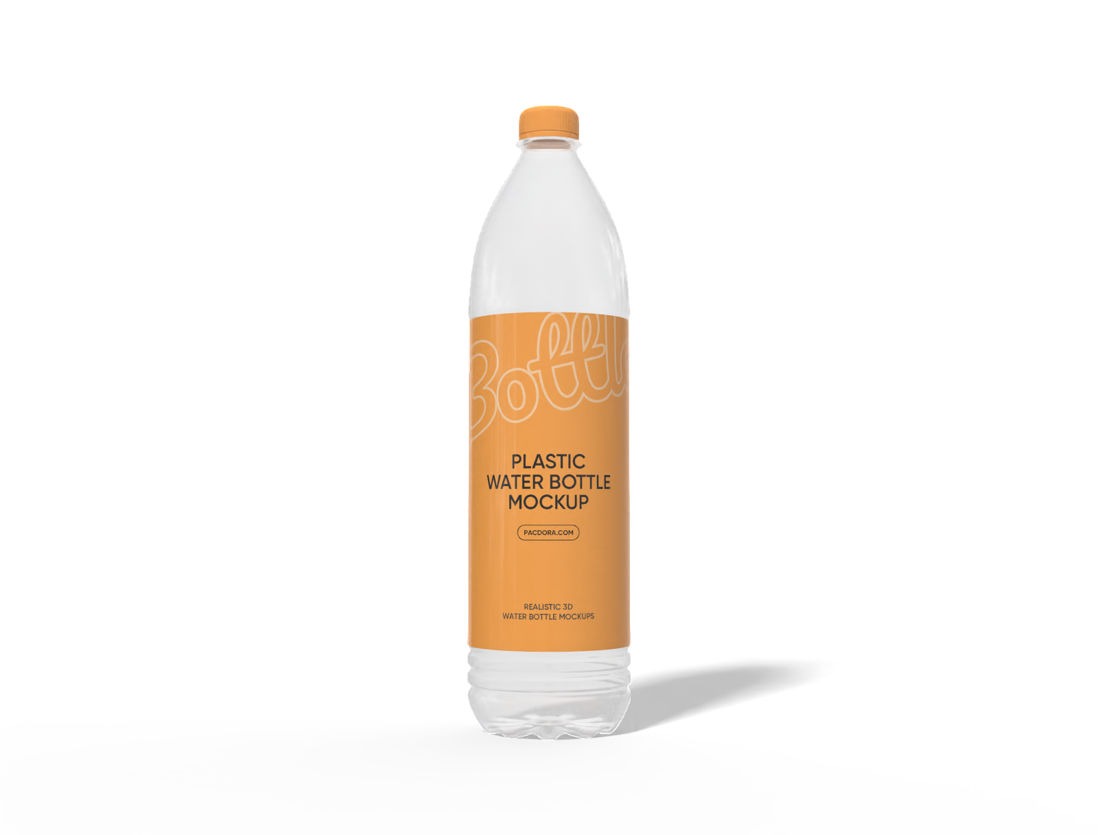 500 ml plastic bottle mockup