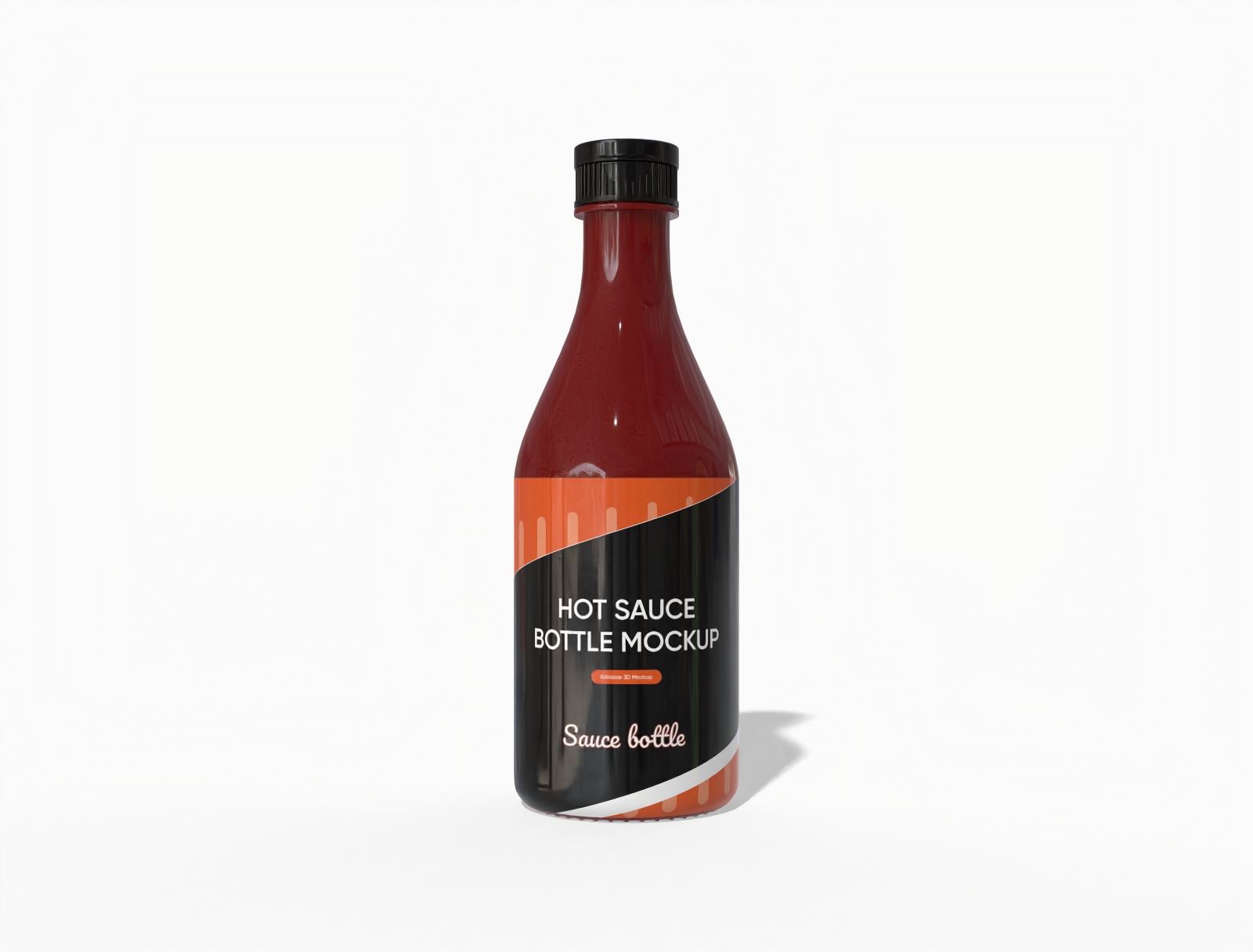 300ml sauce bottle mockup