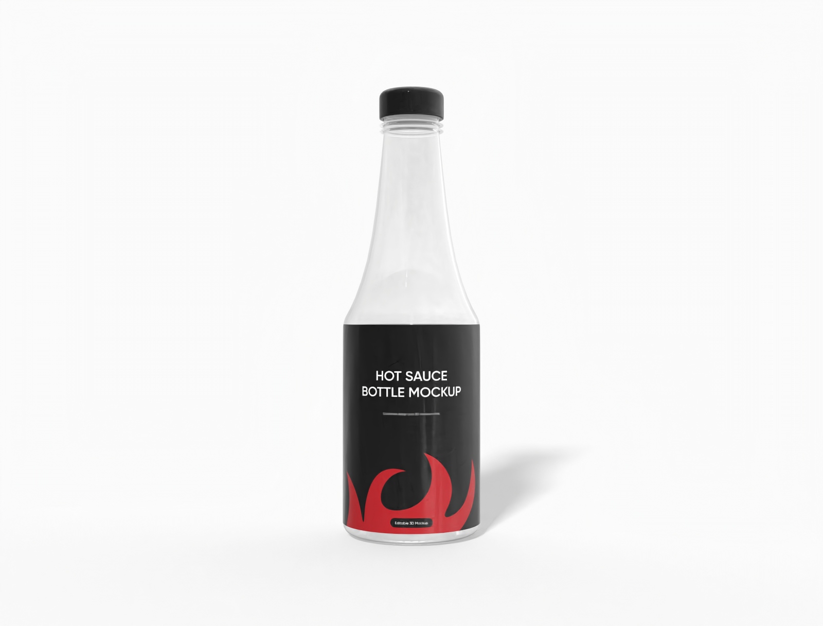 450ml sauce bottle mockup display