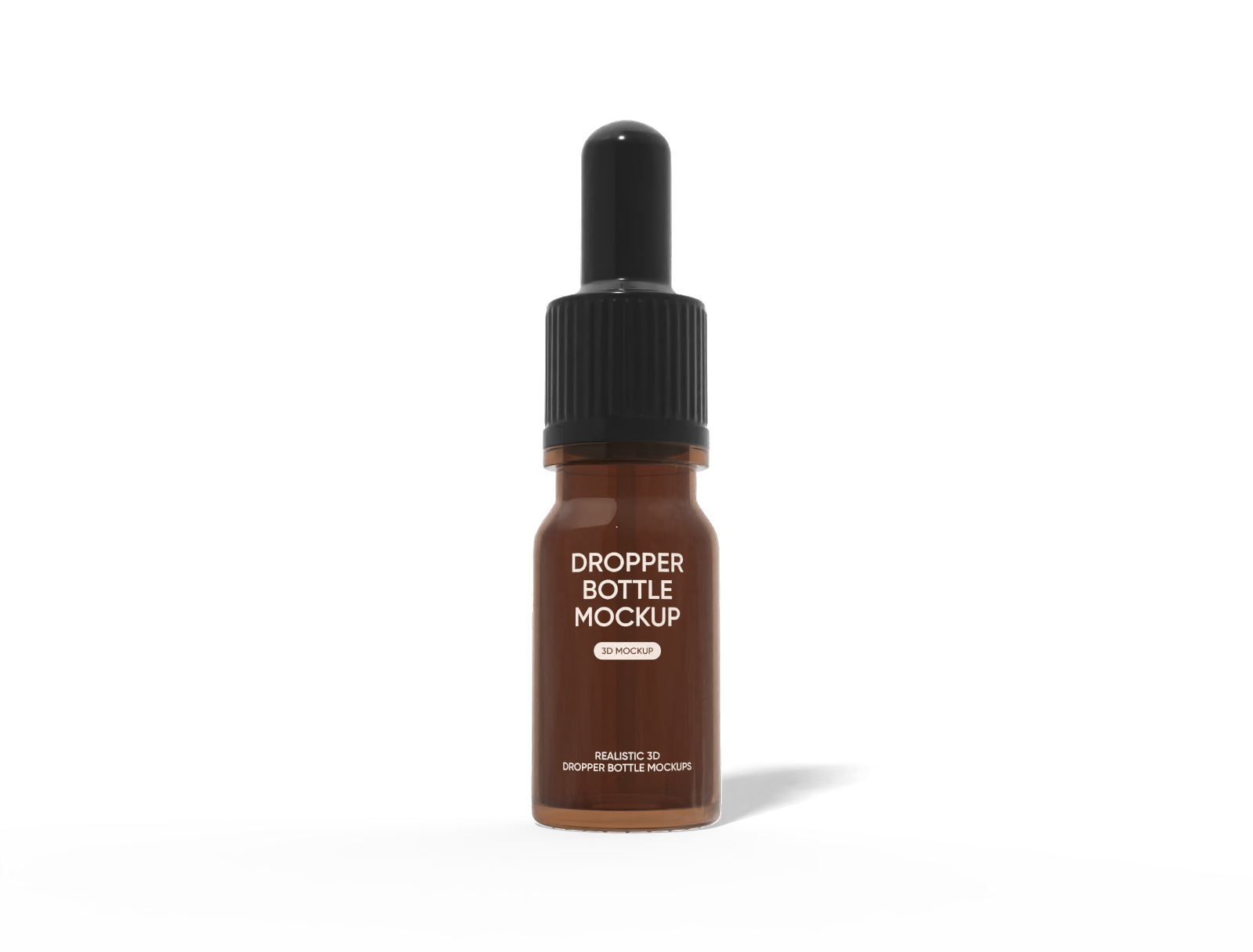 5ml dropper bottle mockup