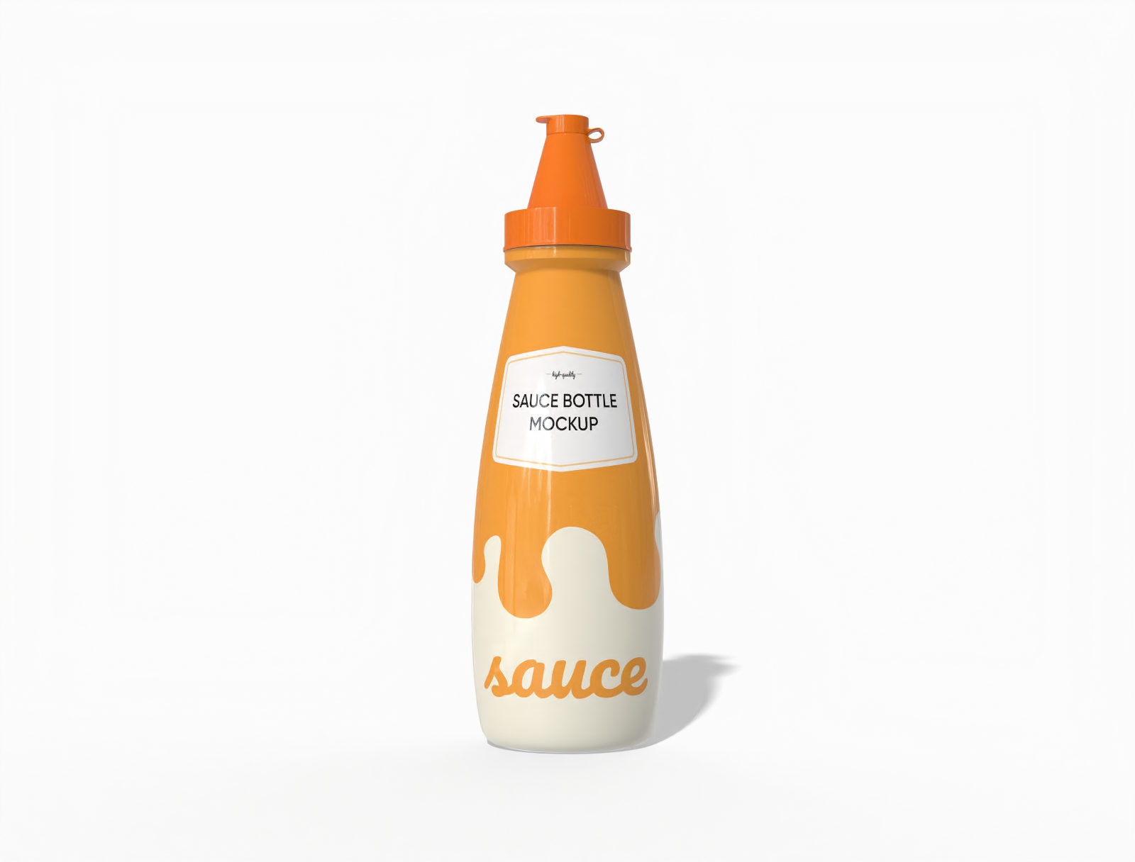 500ml sauce bottle mockup