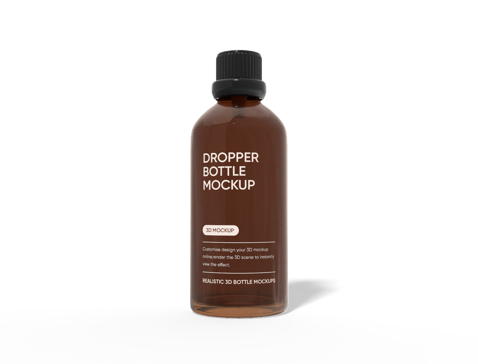 100ml dropper bottle mockup