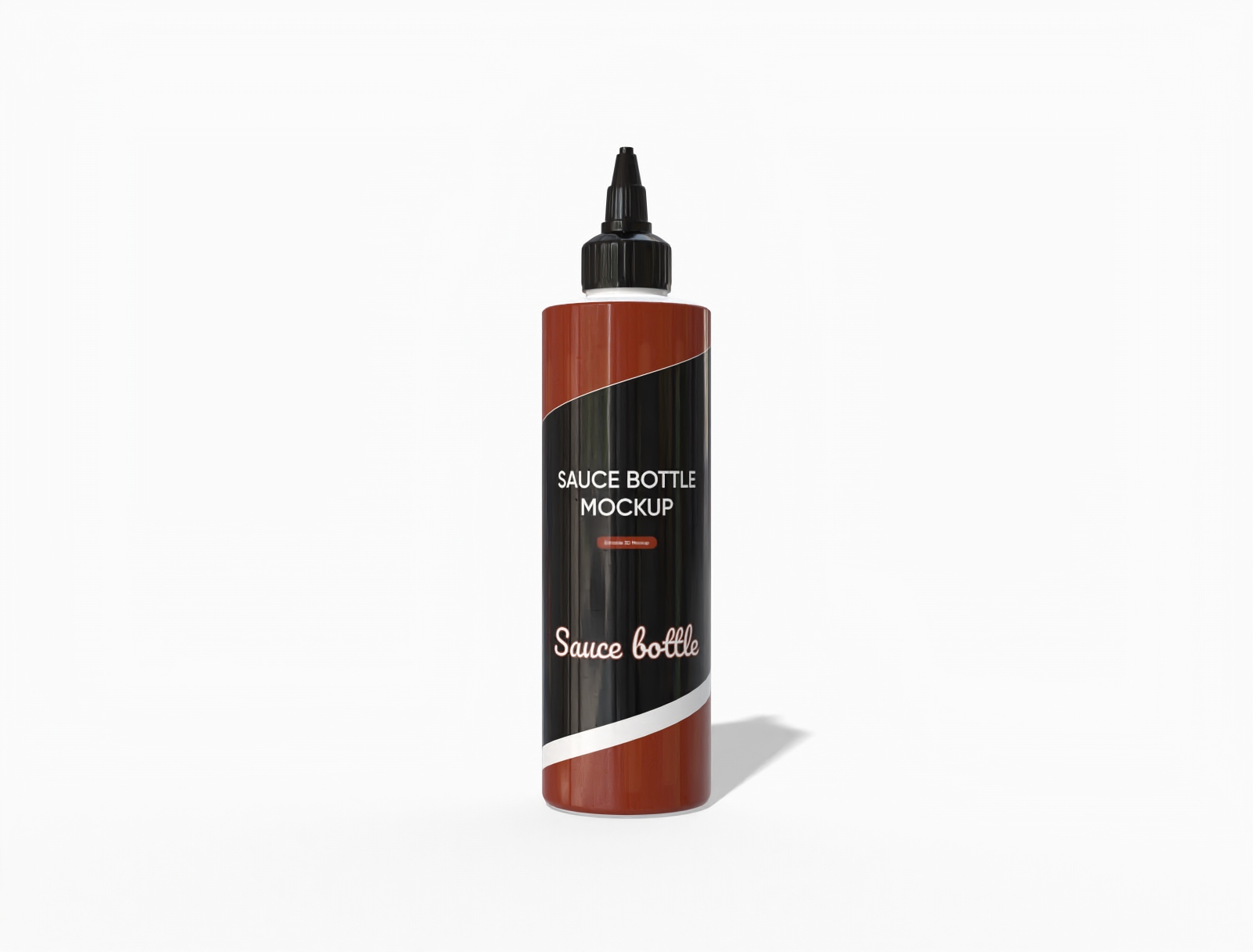 250ml sauce bottle mockup