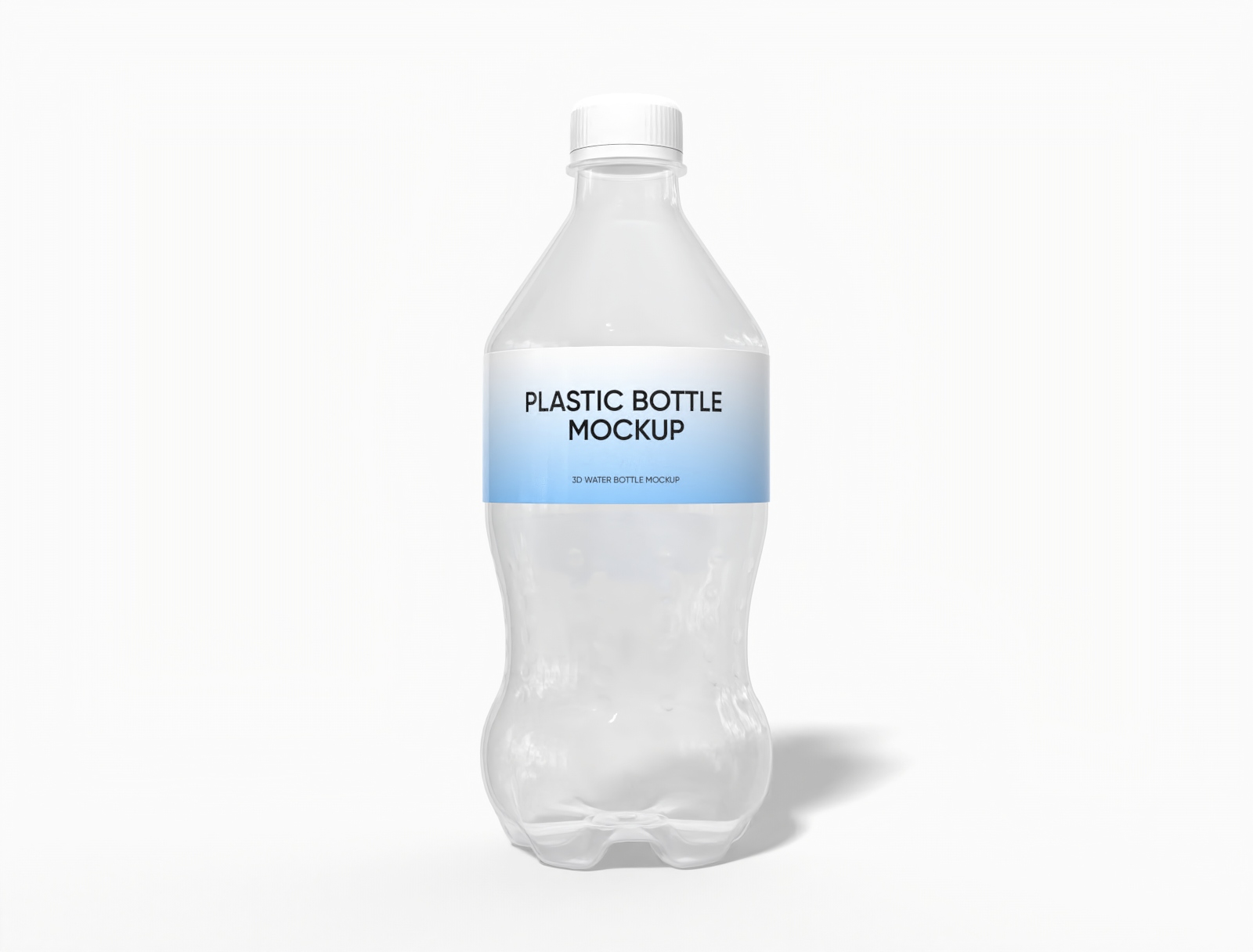 300 ml plastic drink bottle mockup