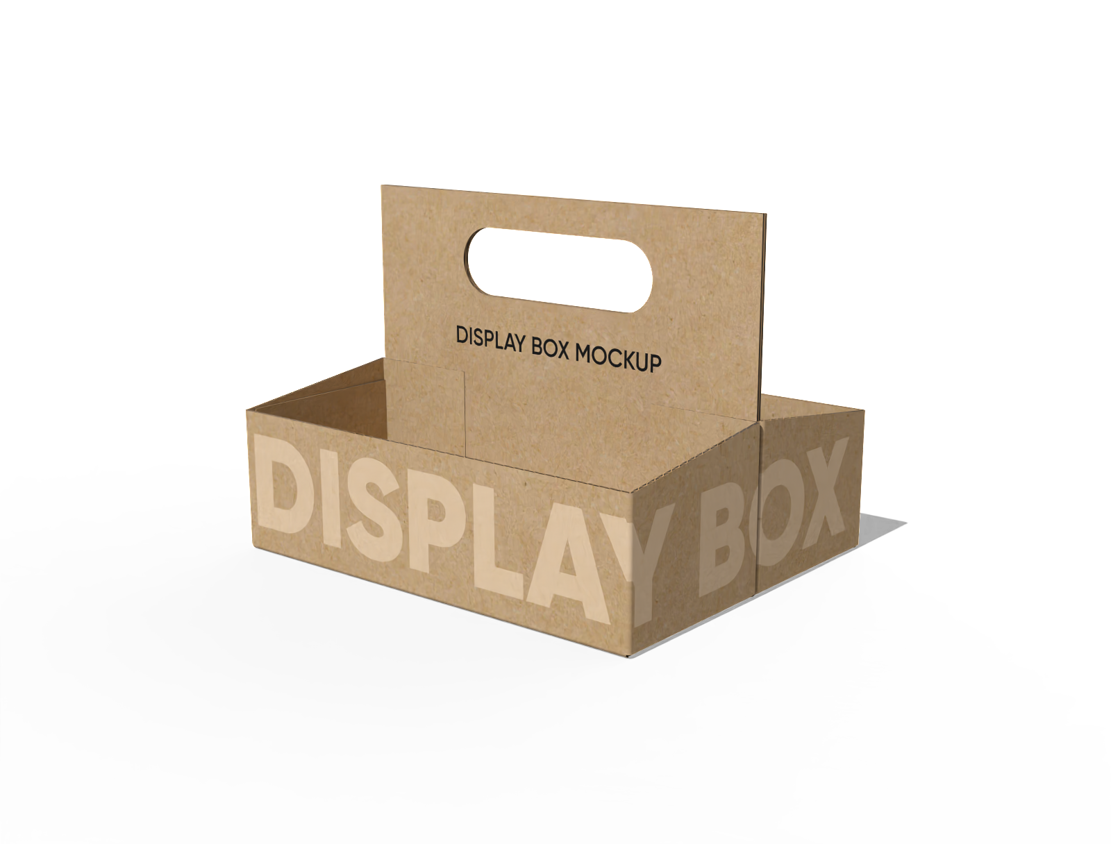 Display box with handle mockup