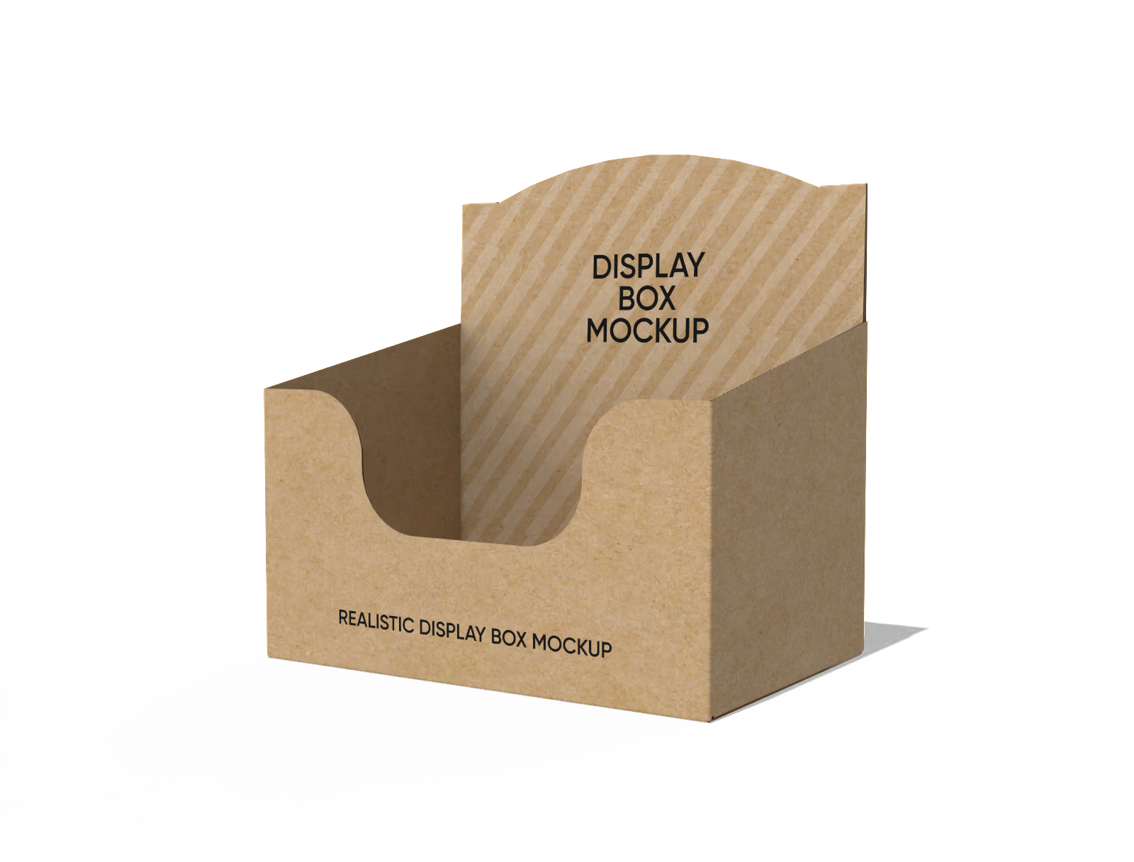 Display box packaging mockup