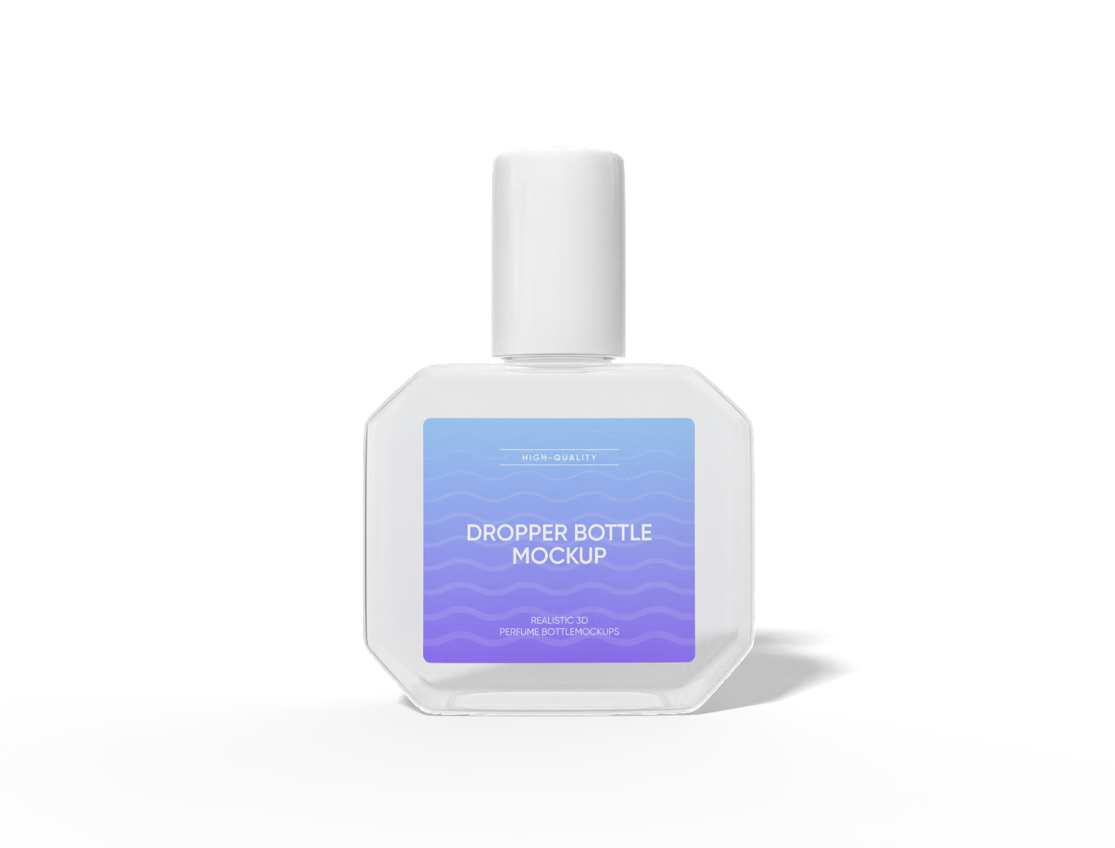 15ml octagonal dropper bottle mockup