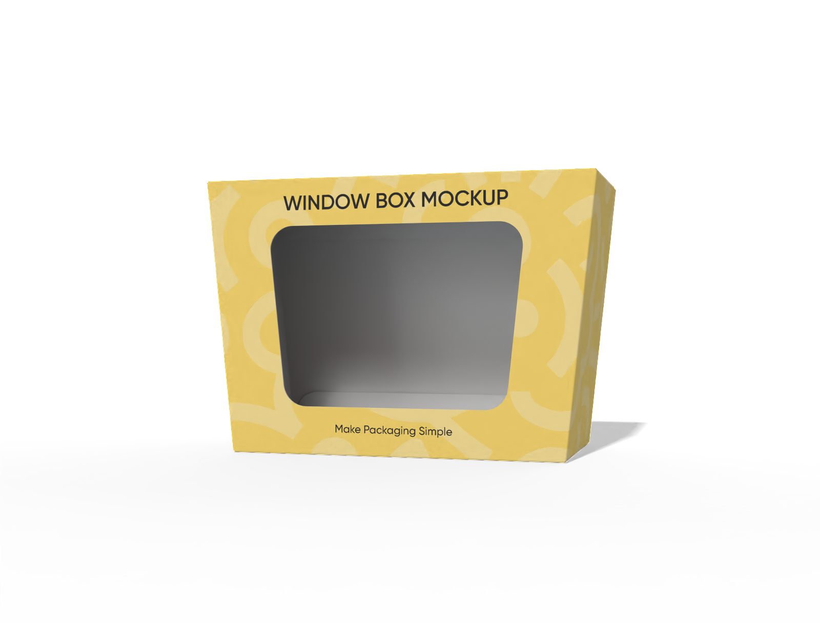 窓付き商品ディスプレイボックスモックアップ 窓付き商品ディスプレイボックスモックアップ