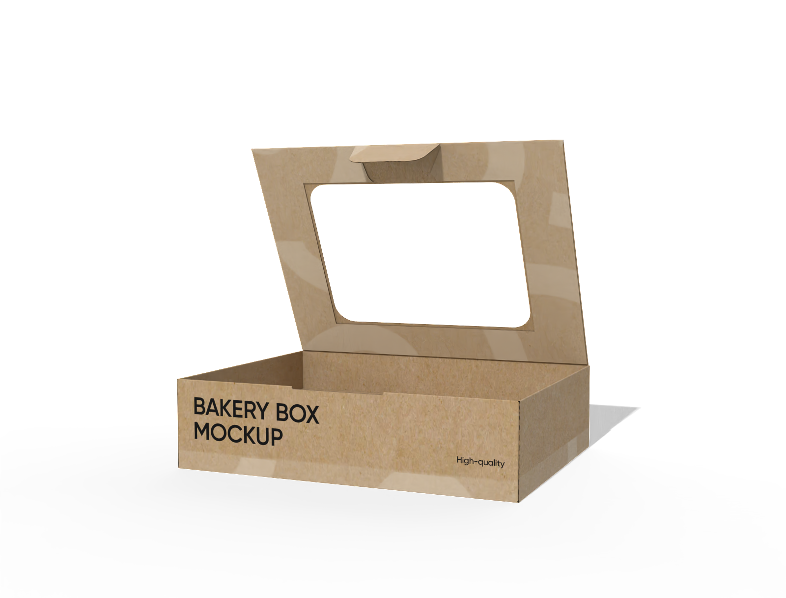 Bakery display box with window mockup