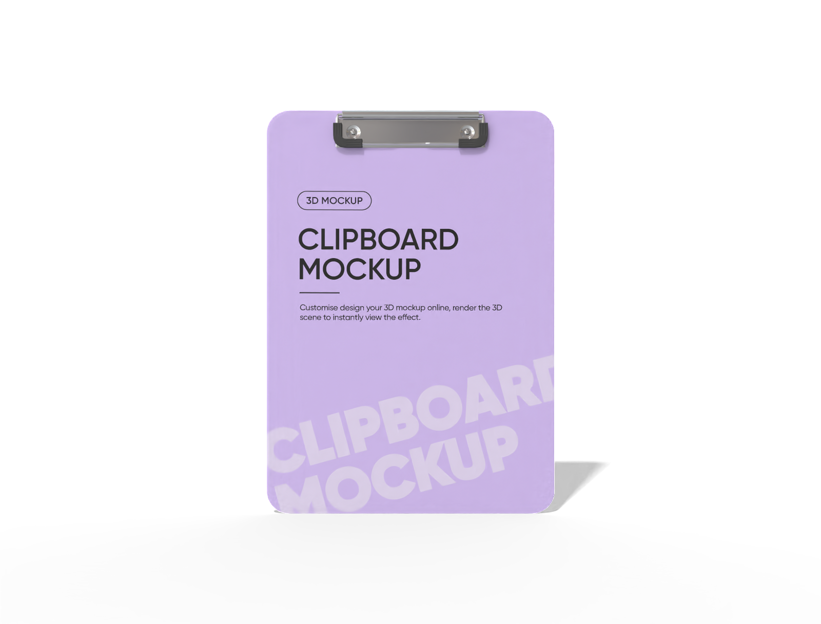 Clipboard mockup