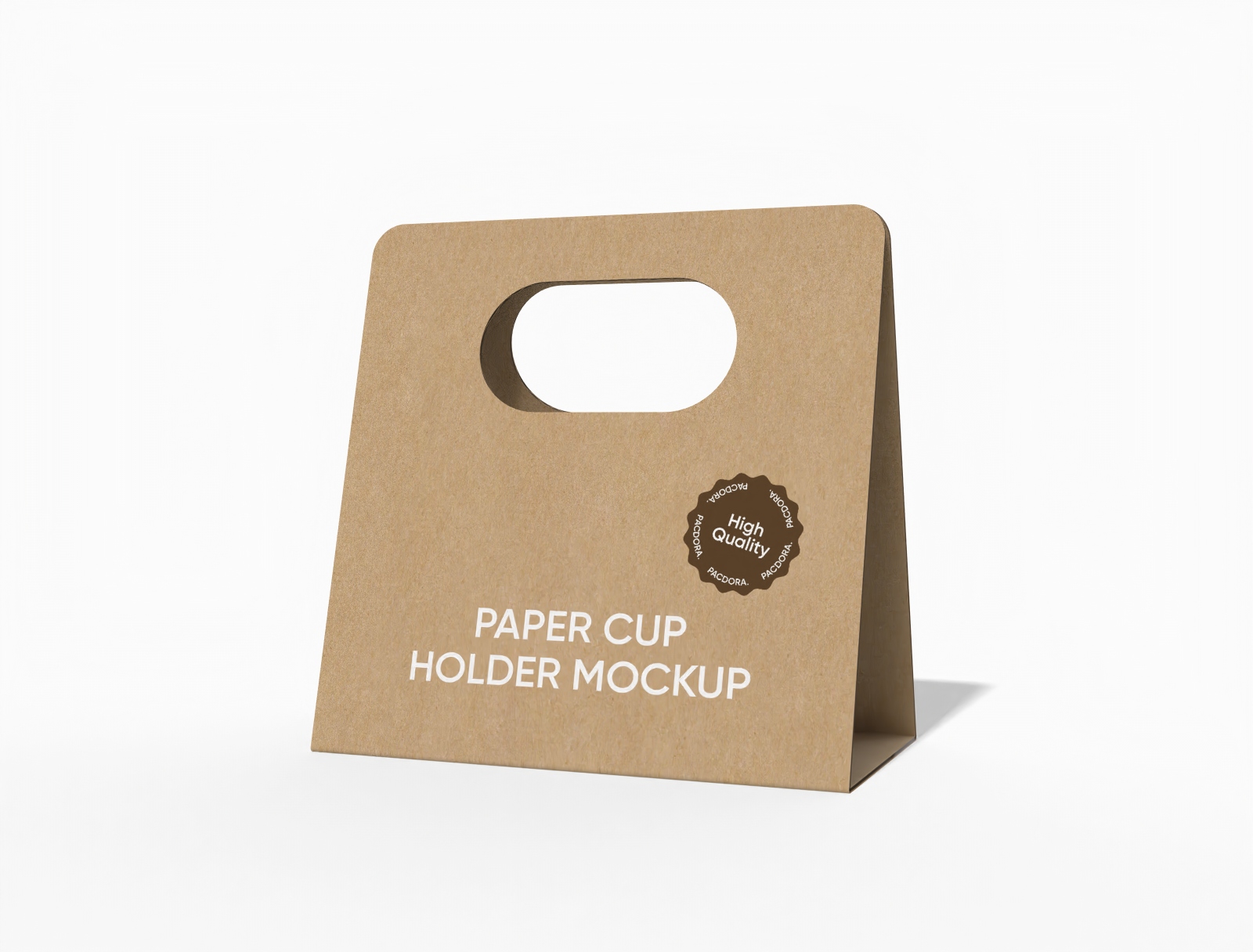 Paper cup holder mockup