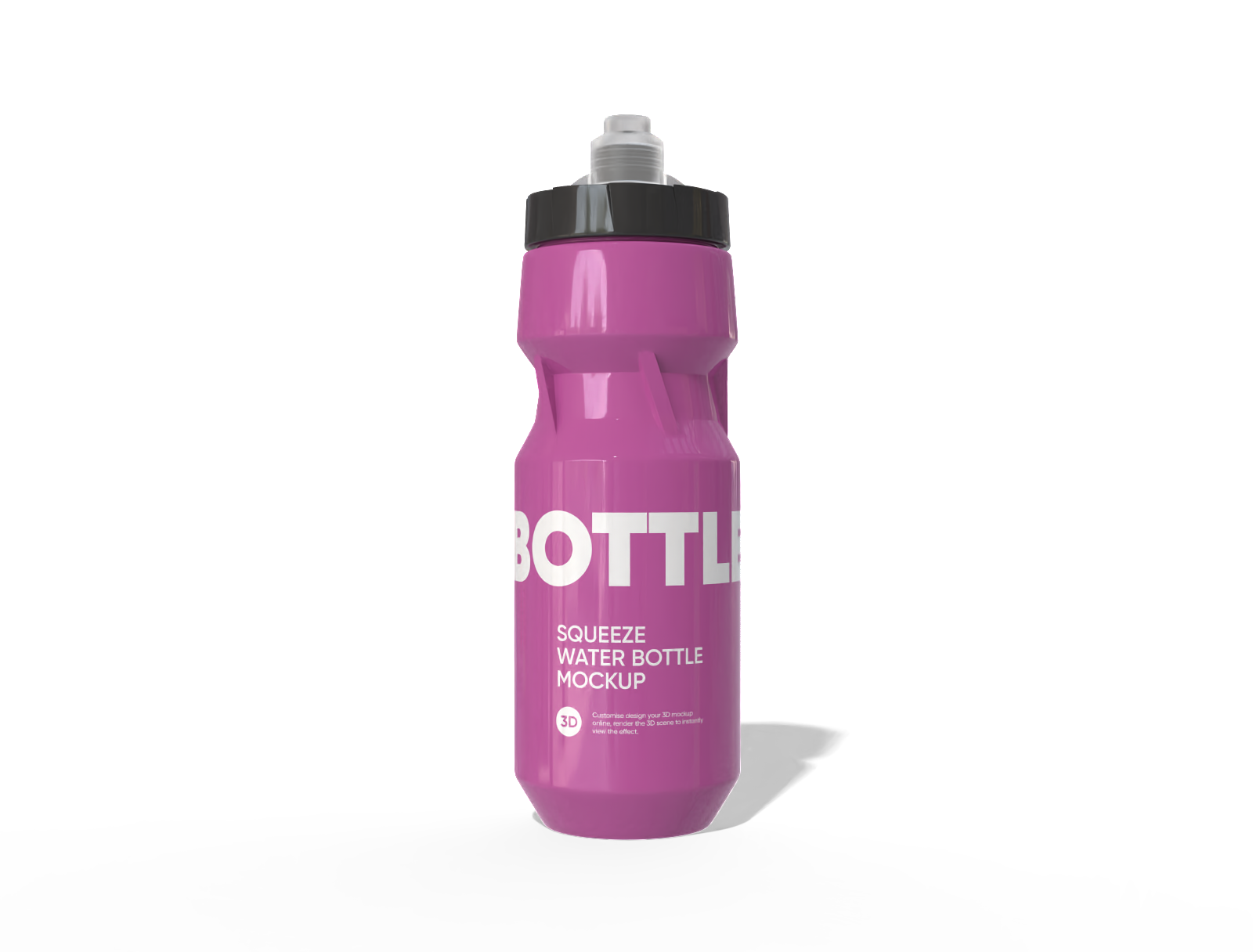 Water bottle mockup