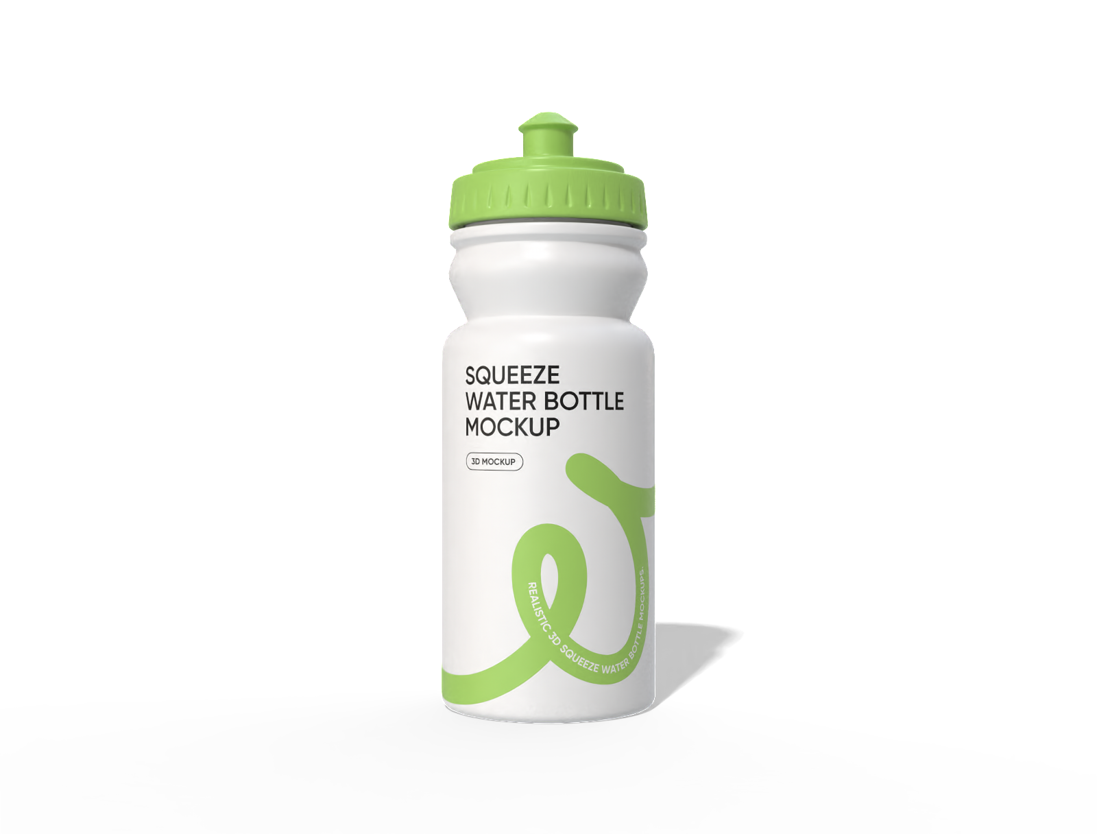 Squeeze water bottle mockup
