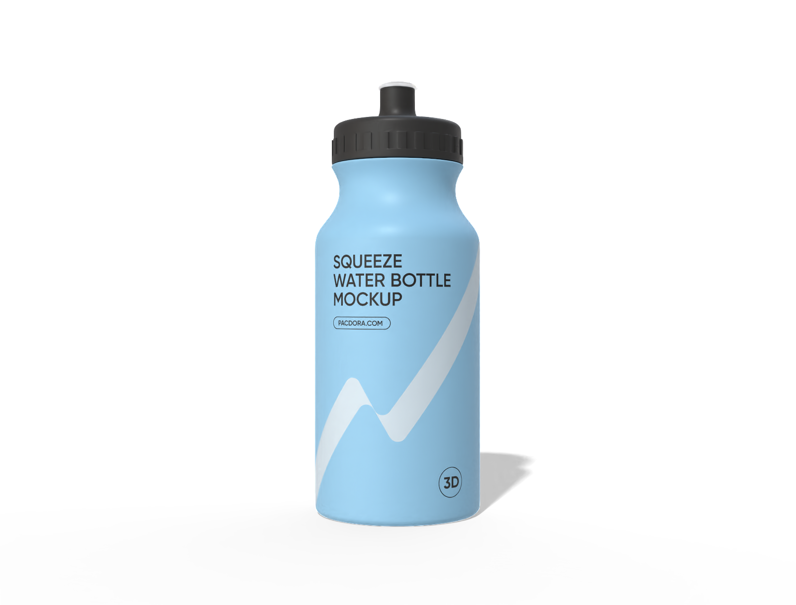 Squeeze water bottle mockup