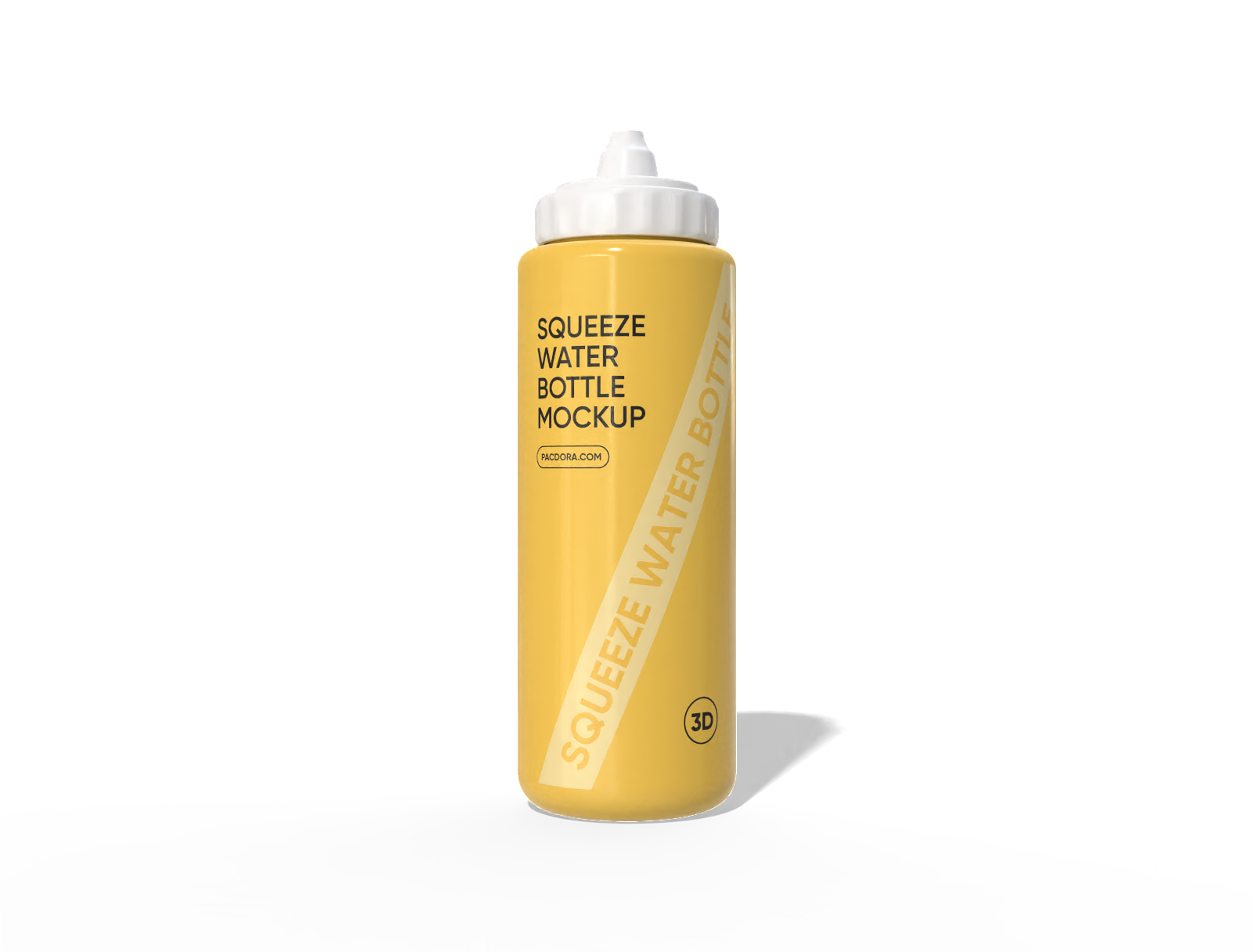 Squeeze water bottle mockup