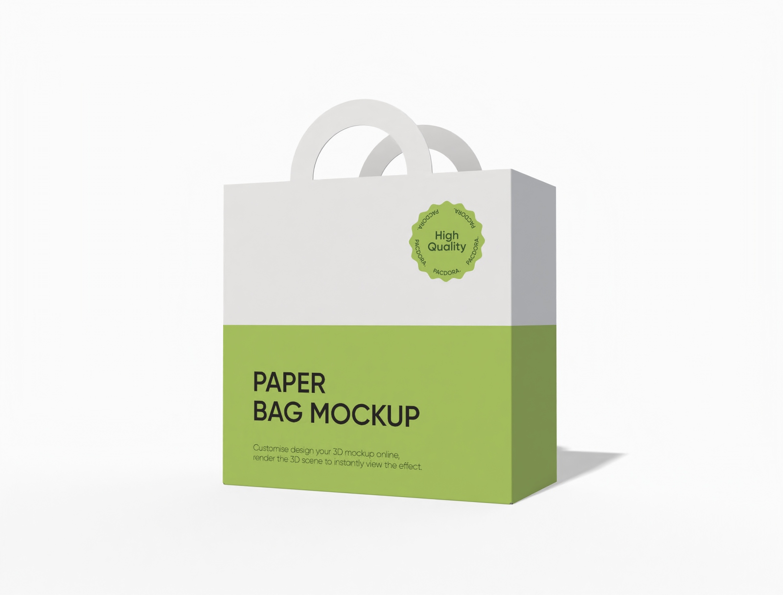Paper bag mockup