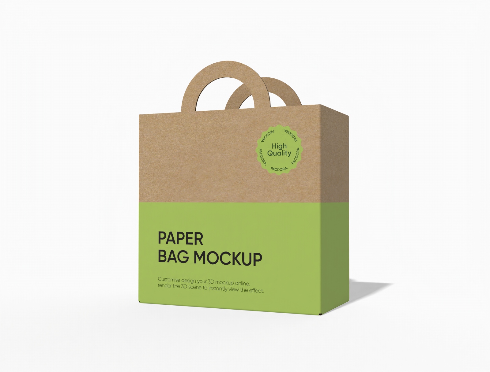 Paper bag mockup