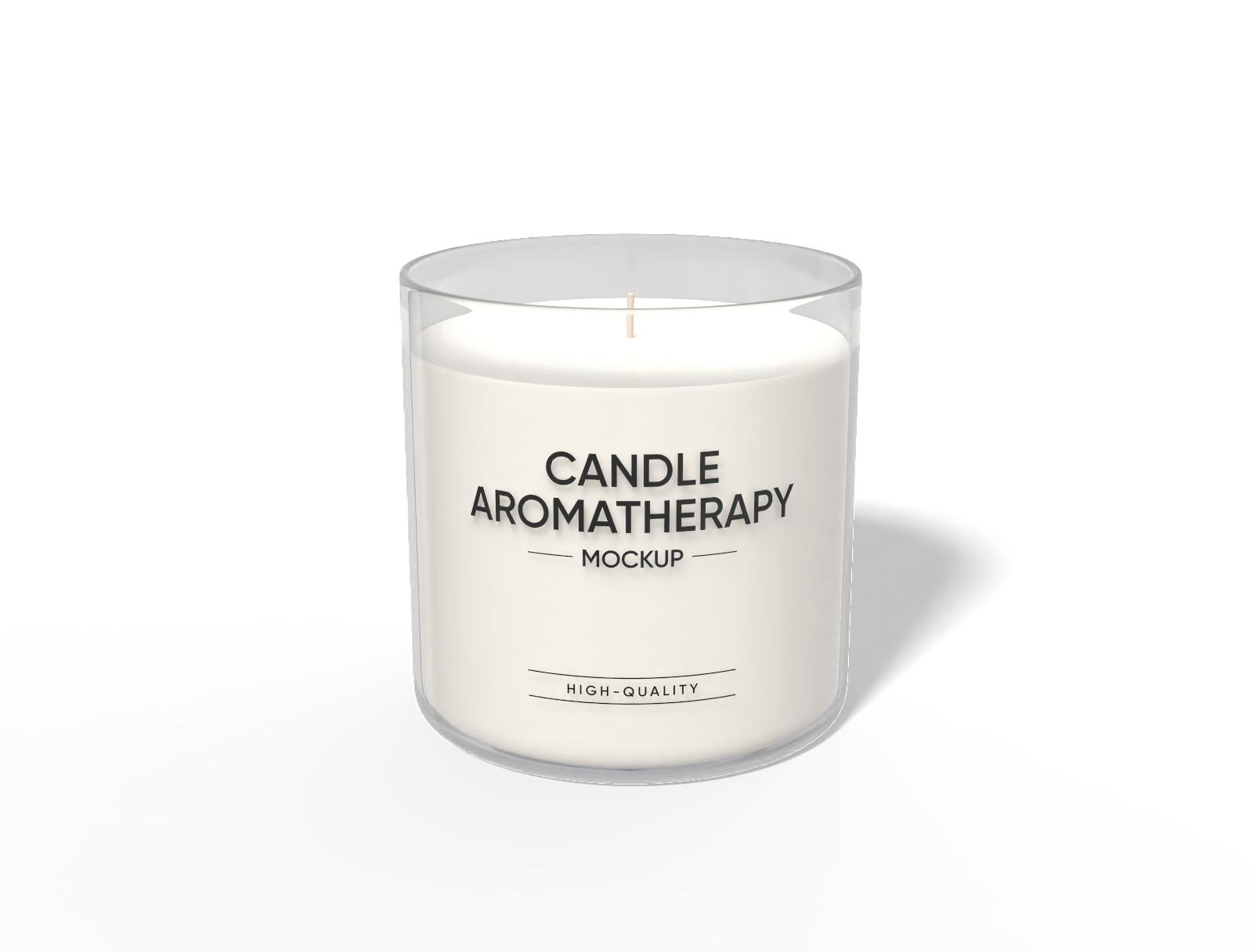 Aromatherapy candle mockup