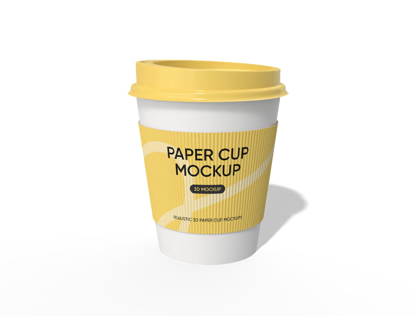 Paper coffee cup mockup