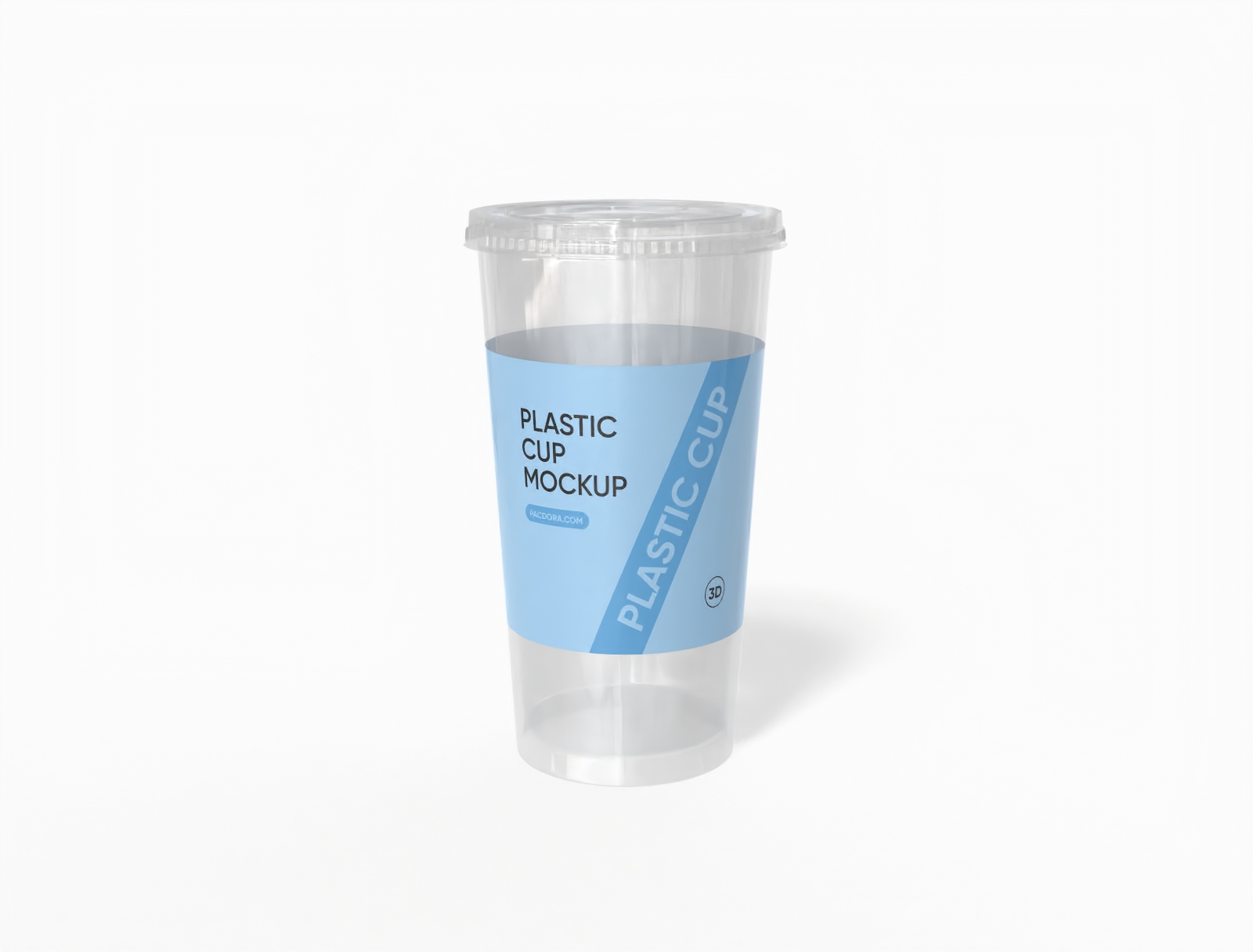 14 oz plastic cup mockup