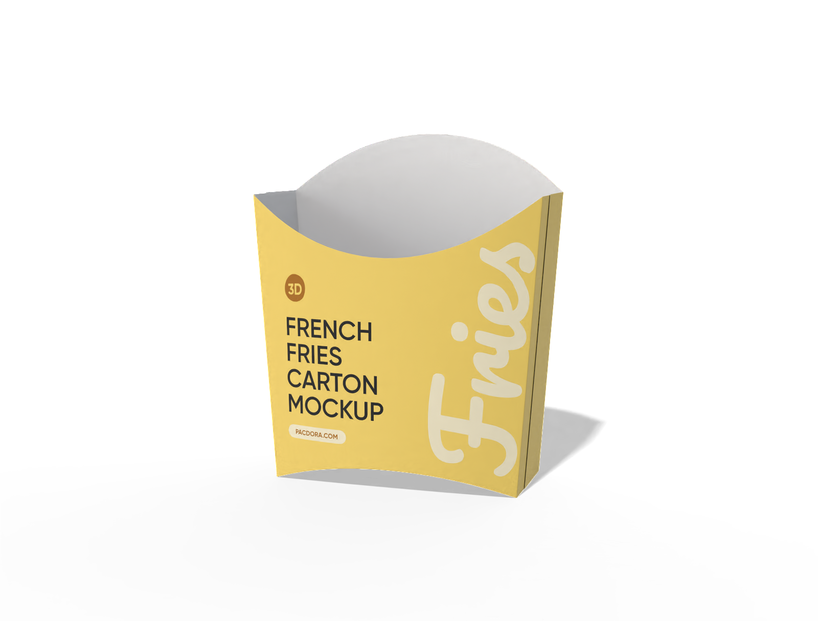 French fries container mockup French fries container mockup