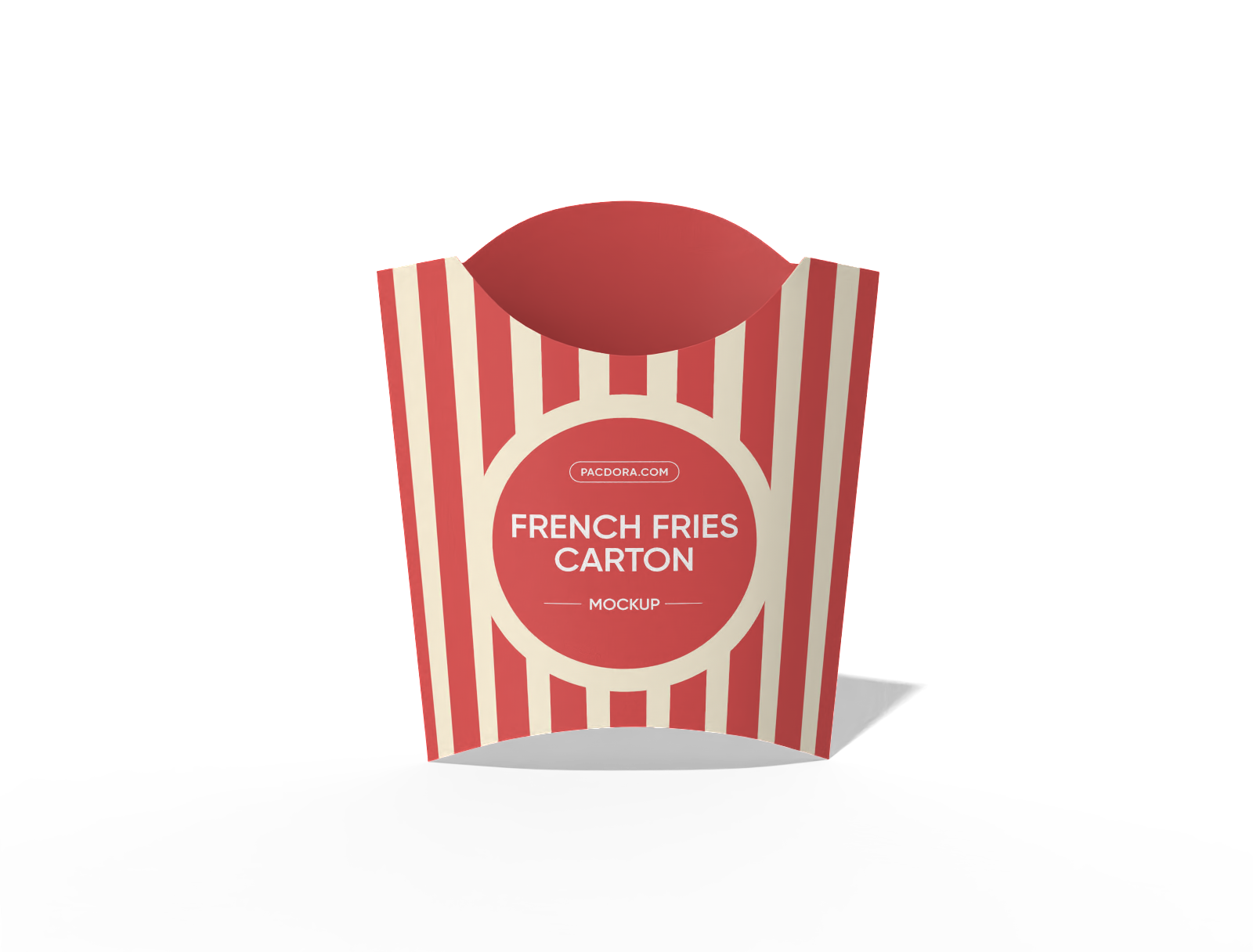 French fries box mockup