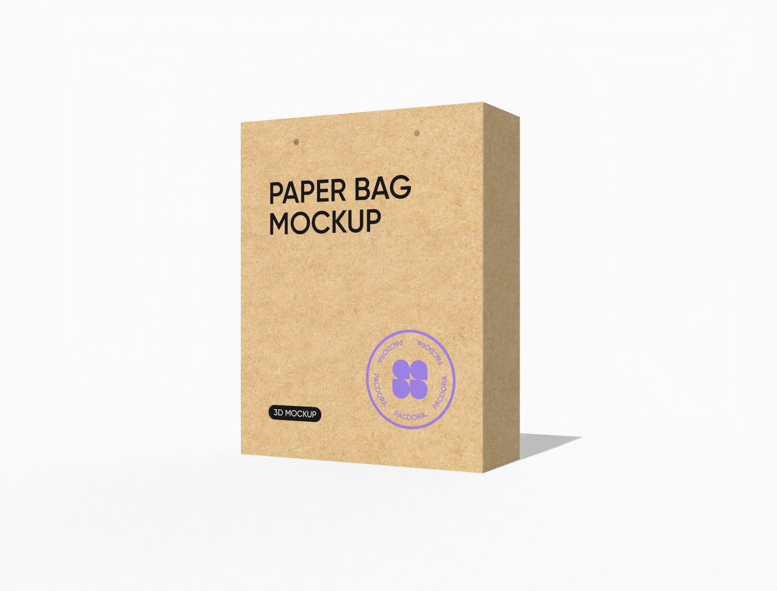 Grocery paper bag mockup