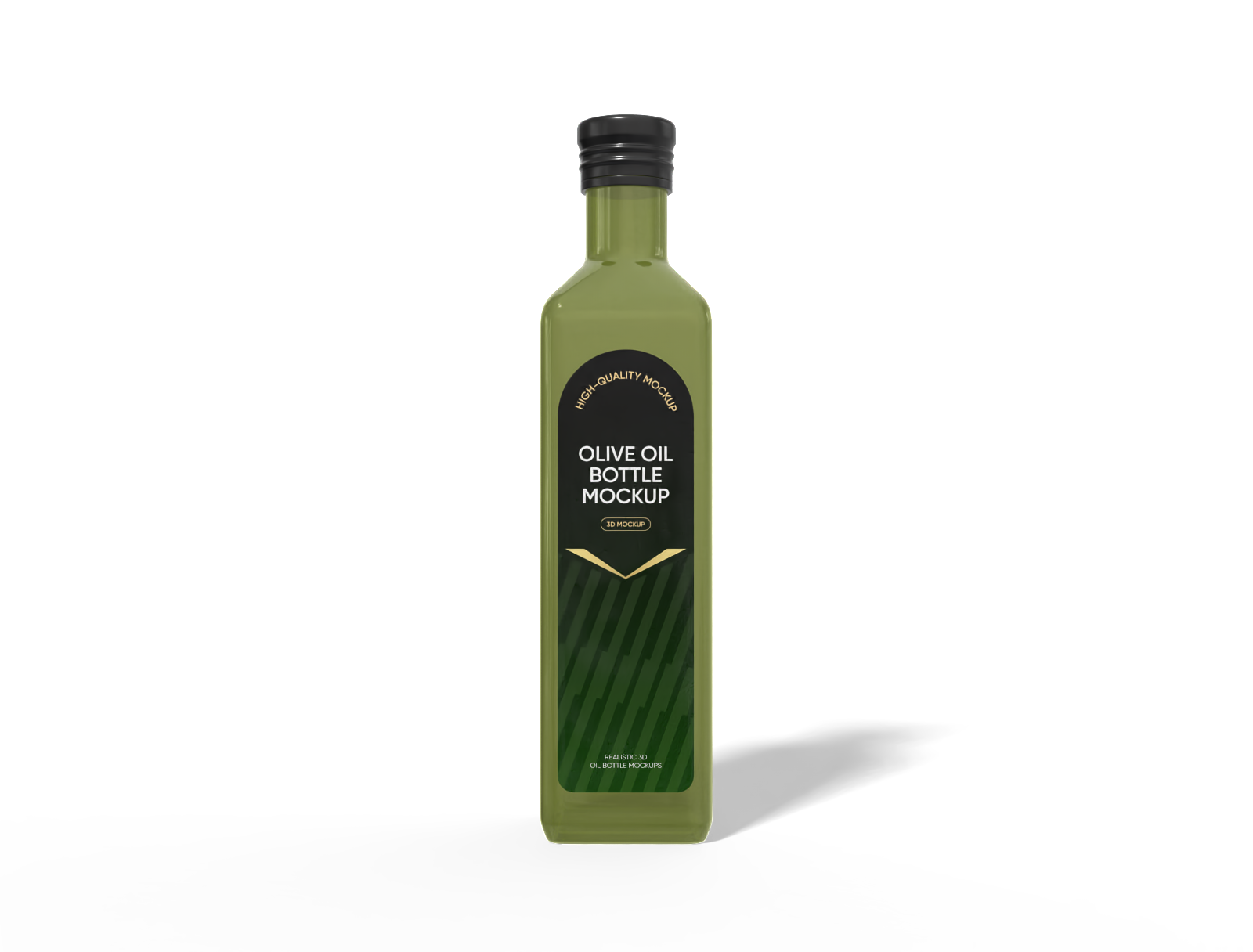 750ml olive oil bottle mockup