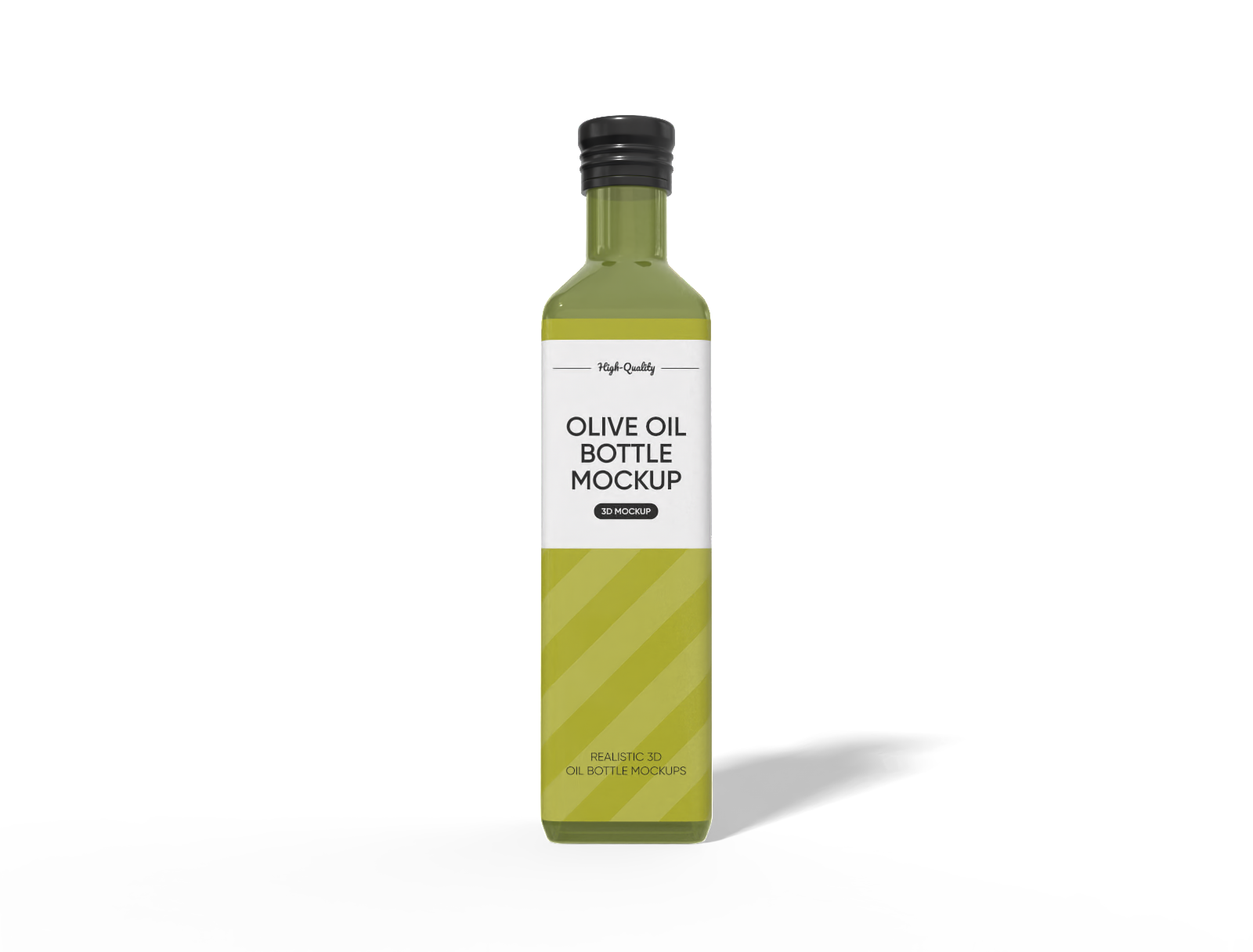 500ml olive oil bottle mockup