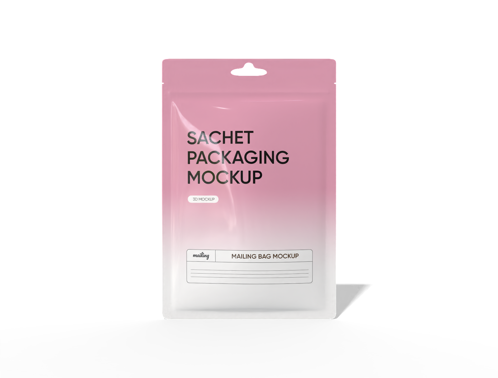10 × 15  three-side seal coffee sachet mockup