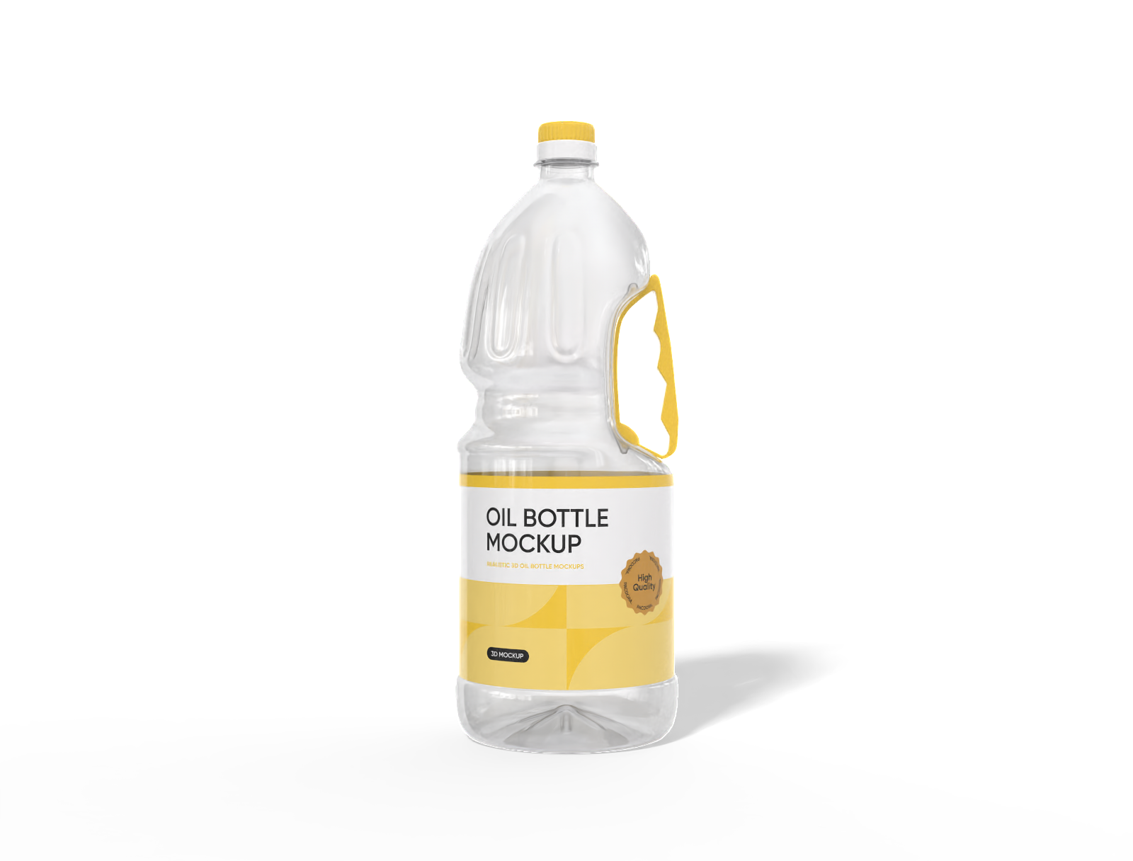 900ml oil bottle mockup