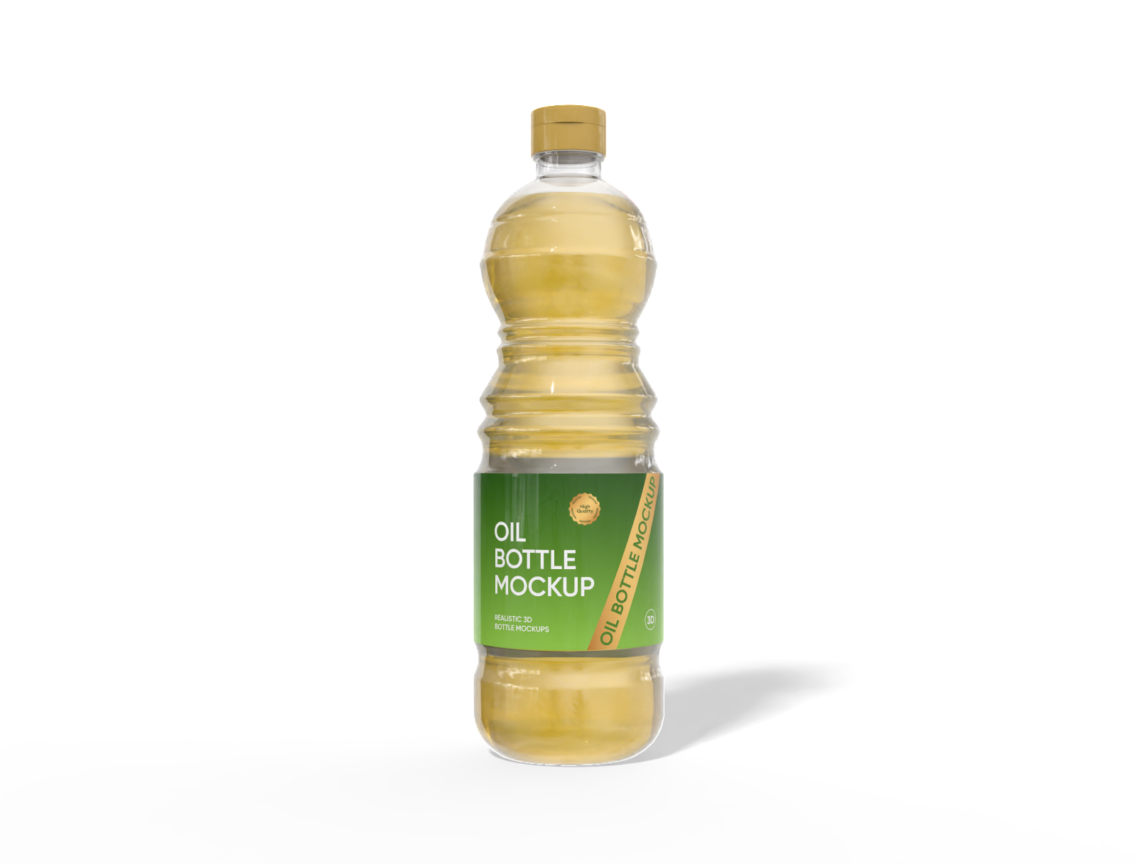 1L oil bottle mockup