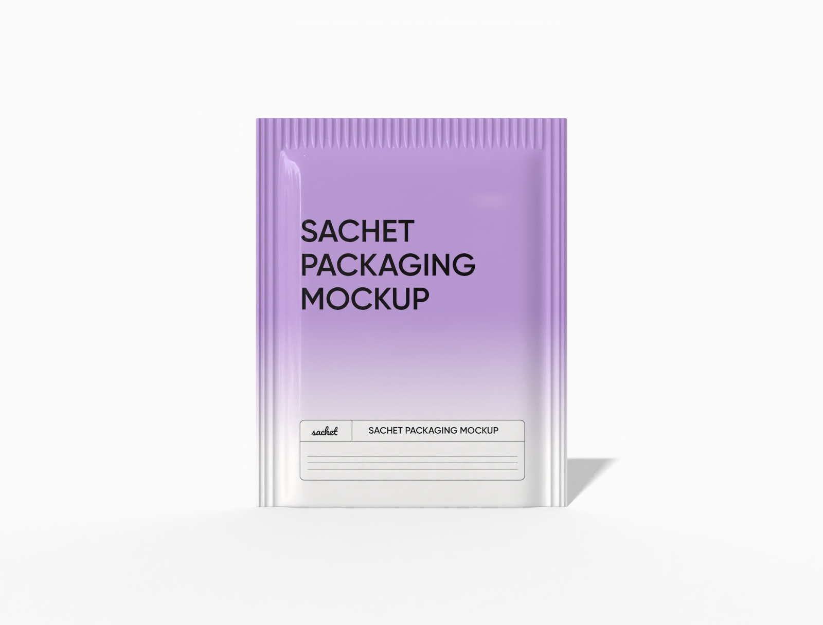 6 × 8 three-side seal tea sachet mockup