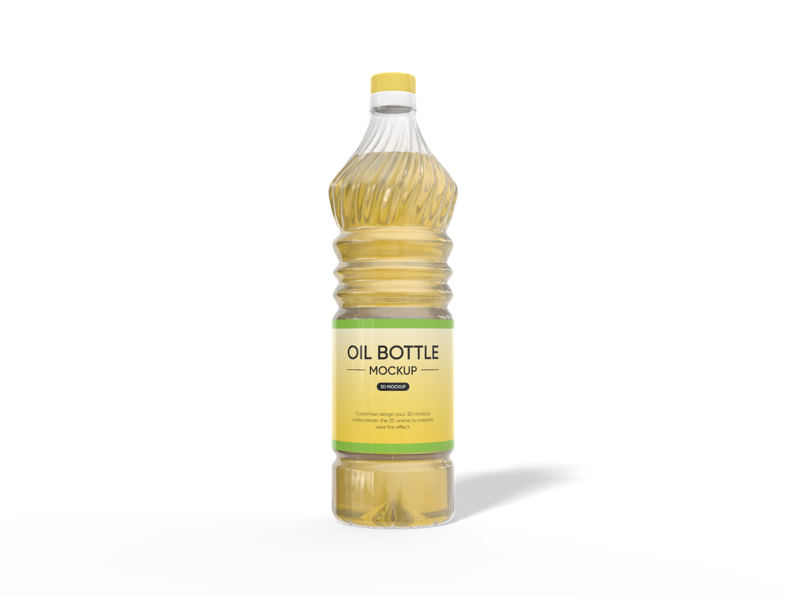 1L oil bottle mockup